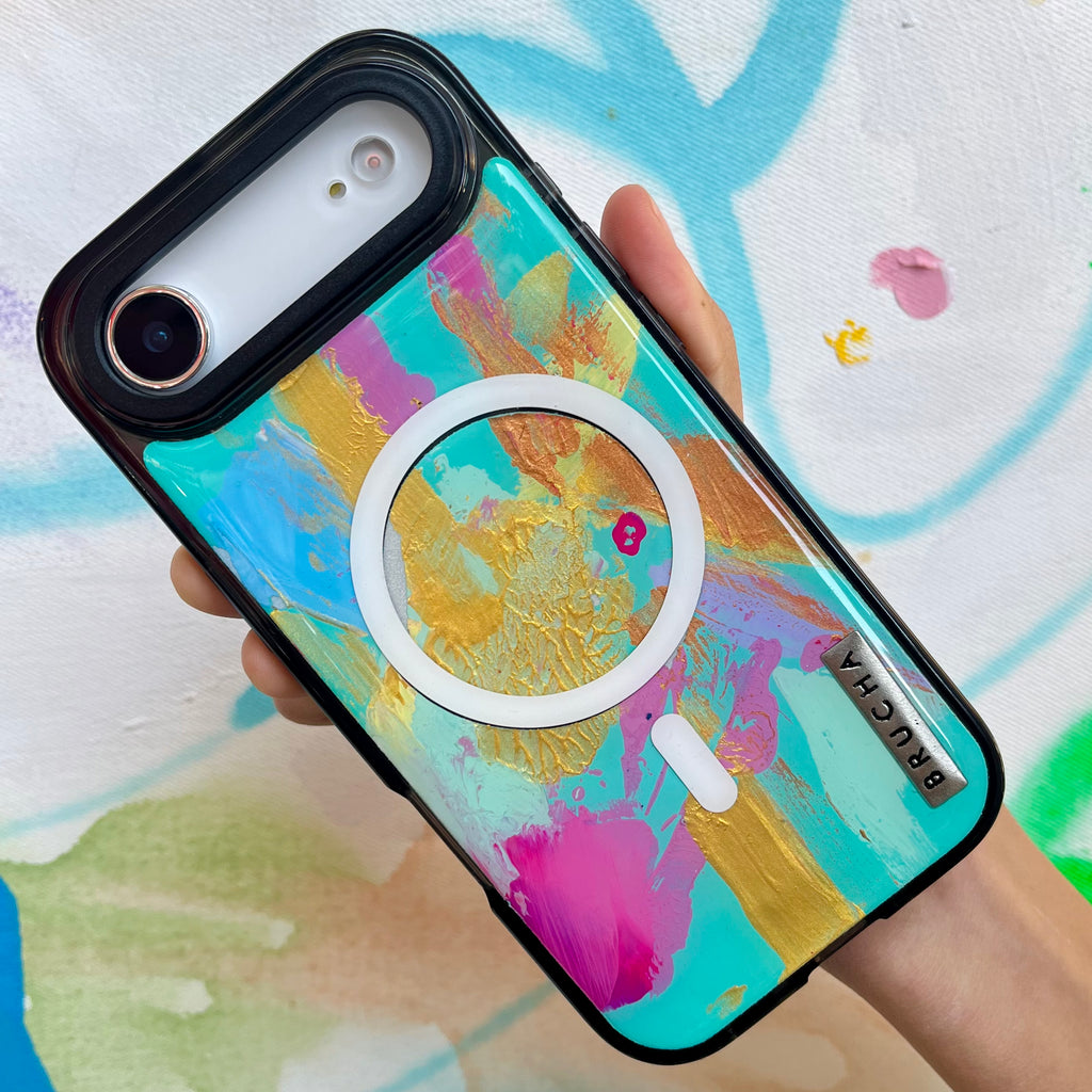 Funda Magsafe ultra protectora pintada a mano para iPhone 17 Air - Bear