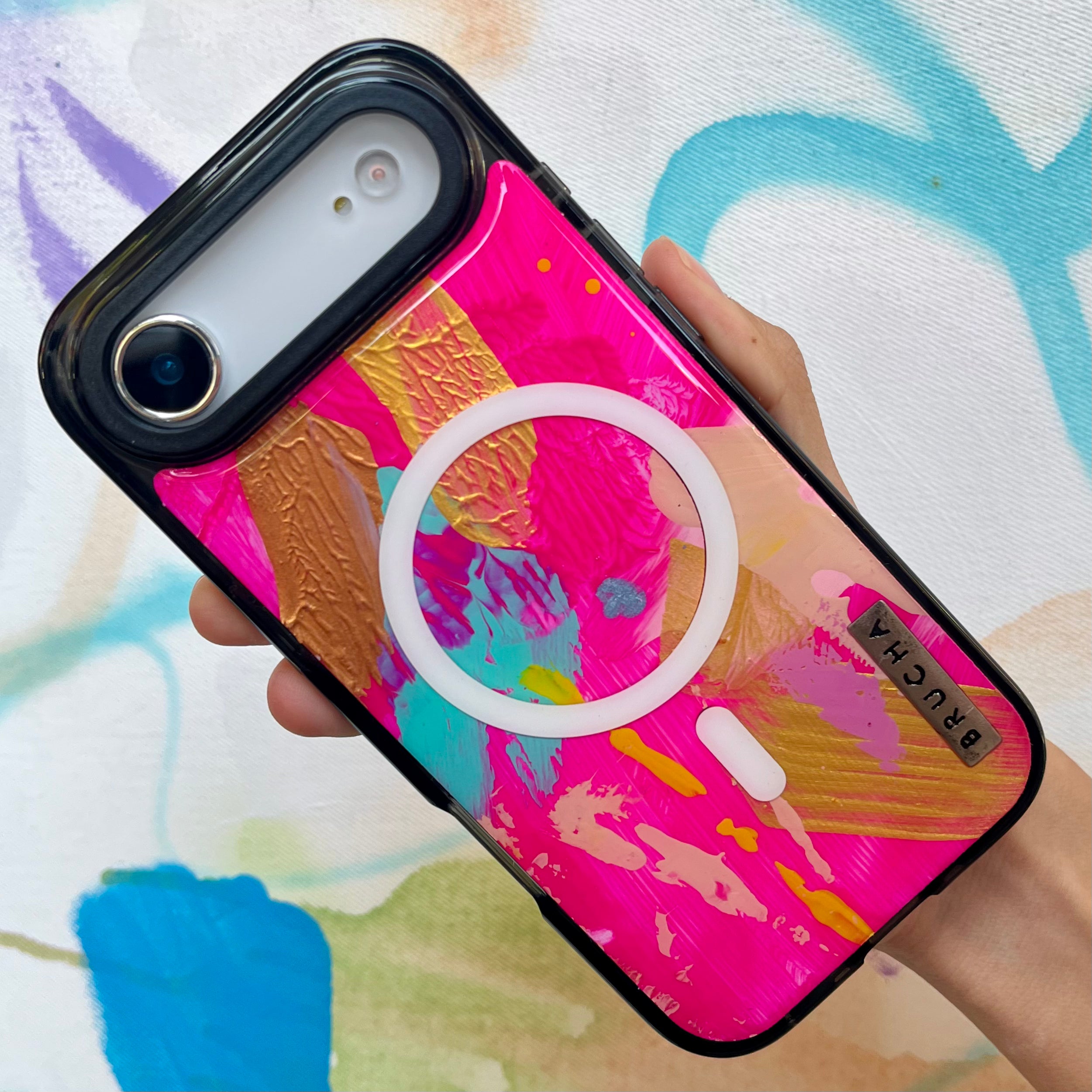 Funda Magsafe ultra protectora pintada a mano para iPhone 17 Air - Julian