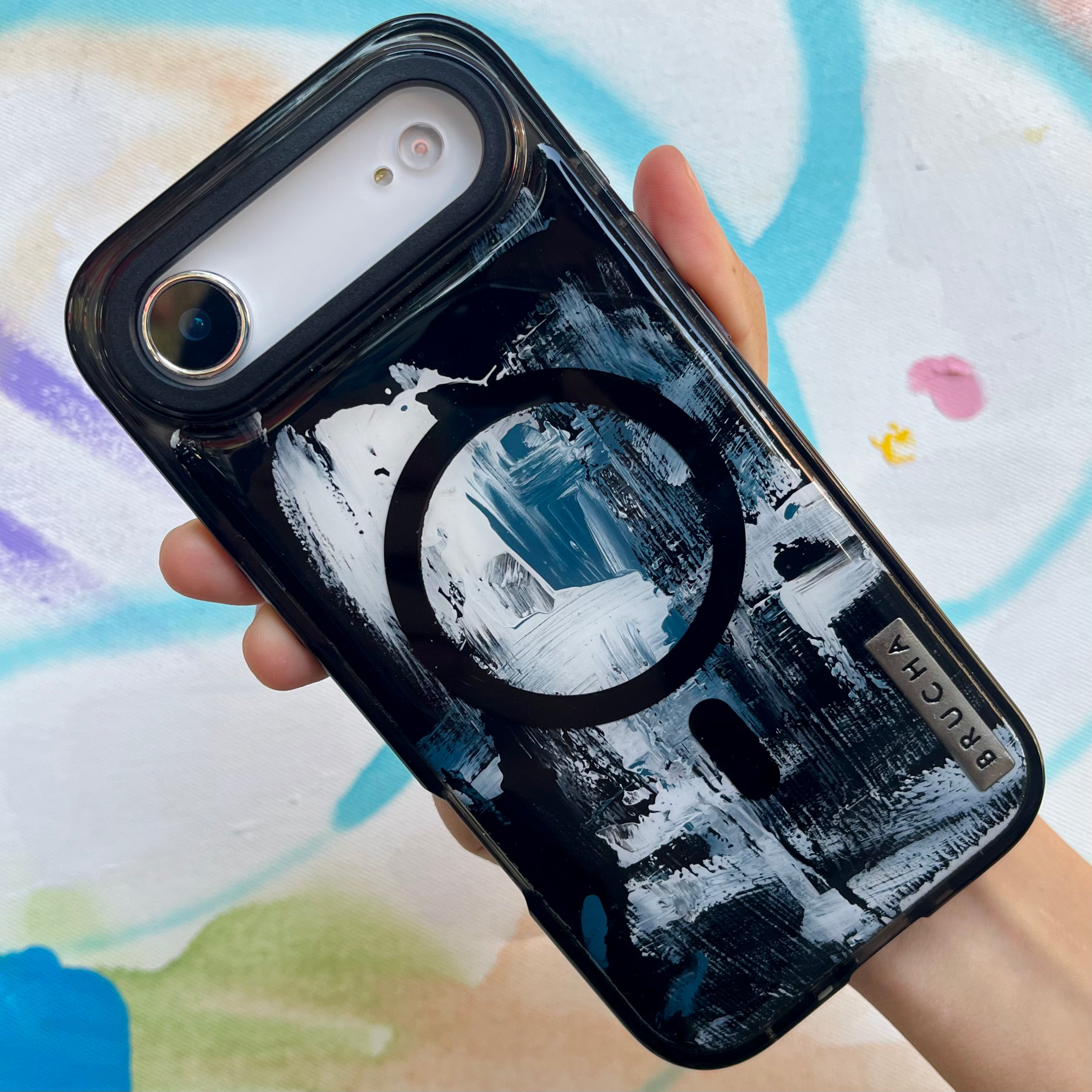 Funda Magsafe ultra protectora pintada a mano para iPhone 17 Air - Gille