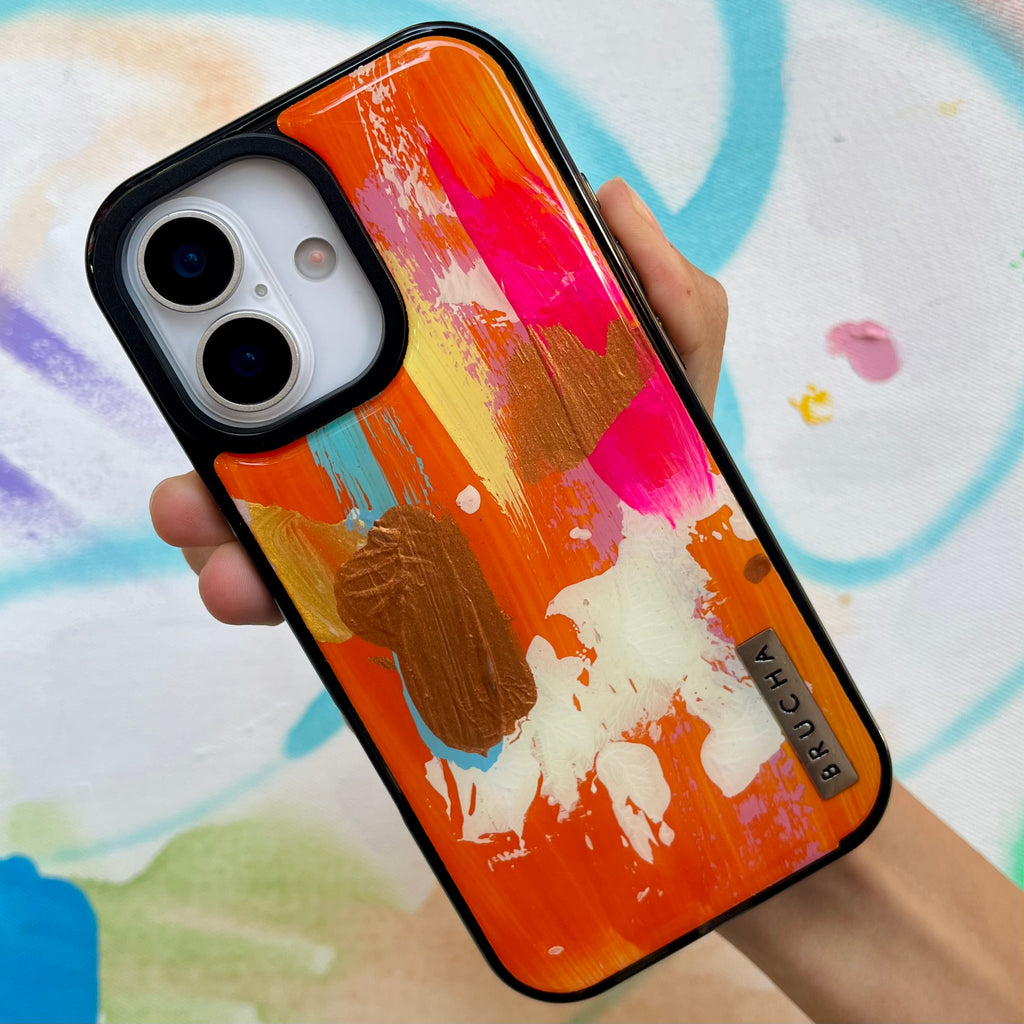 Funda ultra pintada a mano para iPhone 17 - Papaya