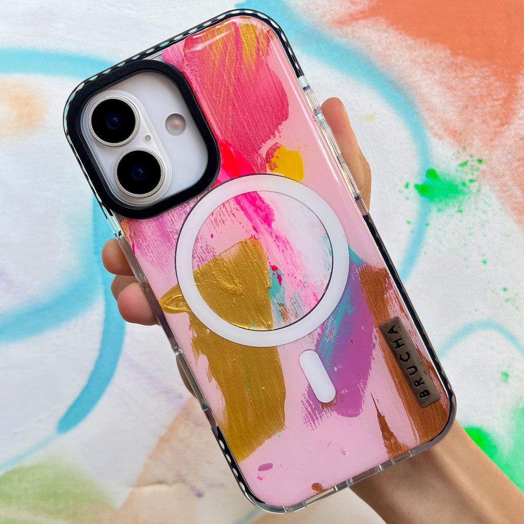 Funda MagSafe ultra pintada a mano para iPhone 17 - Neroli