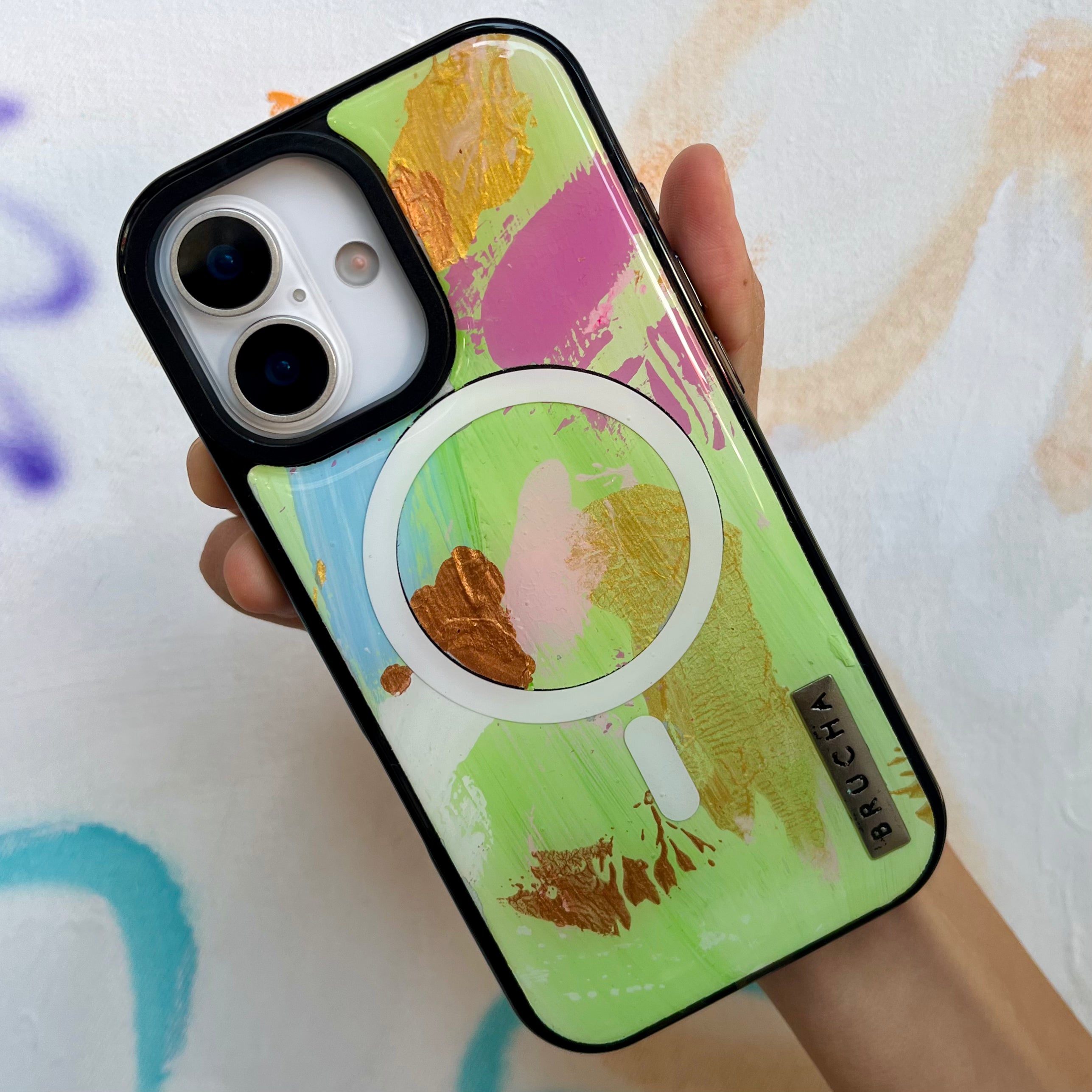Funda MagSafe ultra pintada a mano para iPhone 17 - Ambrette