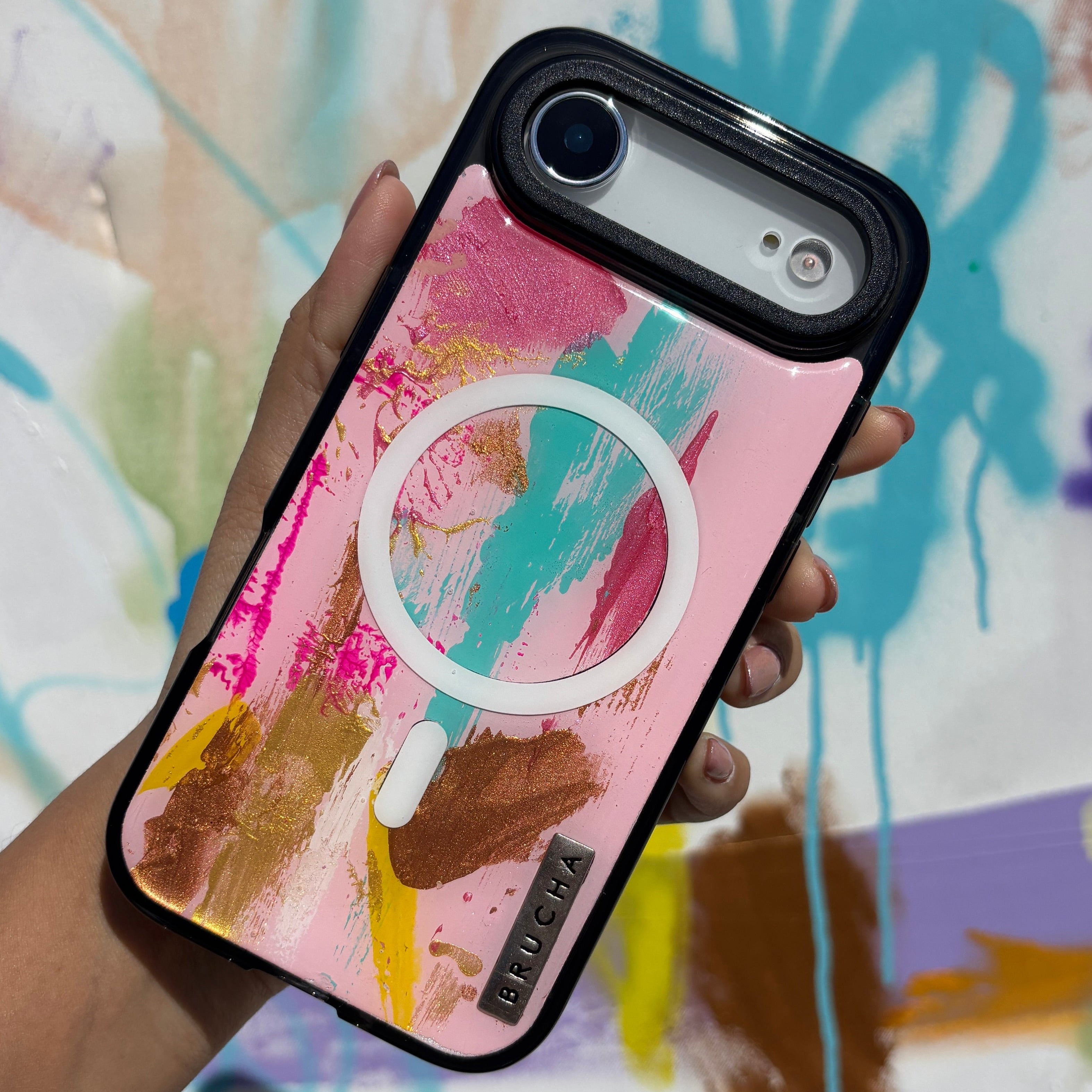 Funda Magsafe ultra protectora pintada a mano para iPhone 17 Air - Ligne