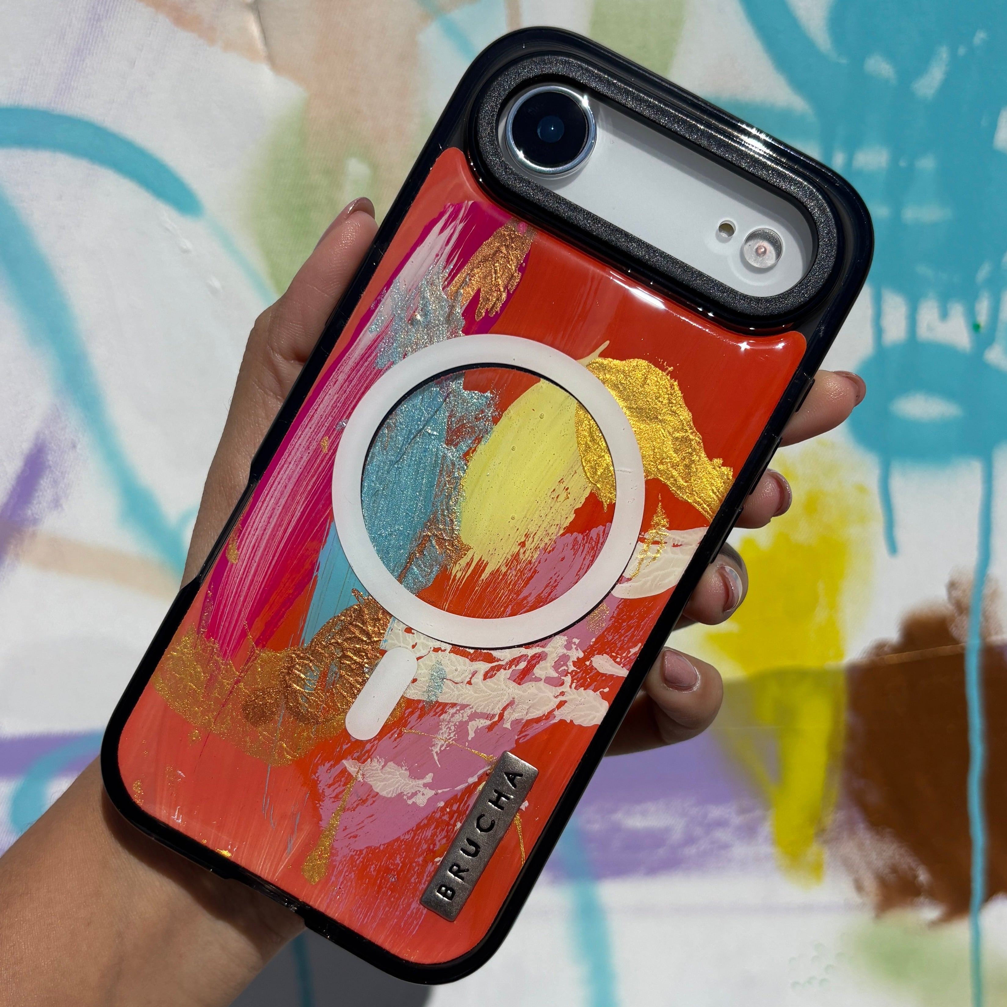 Funda Magsafe ultra protectora pintada a mano para iPhone 17 Air - Étoile