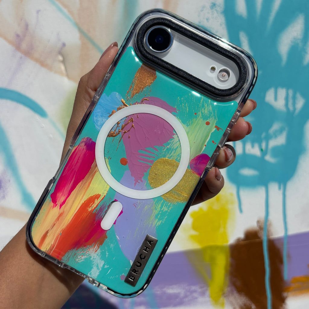 Funda Magsafe ultra protectora pintada a mano para iPhone 17 Air - Lune