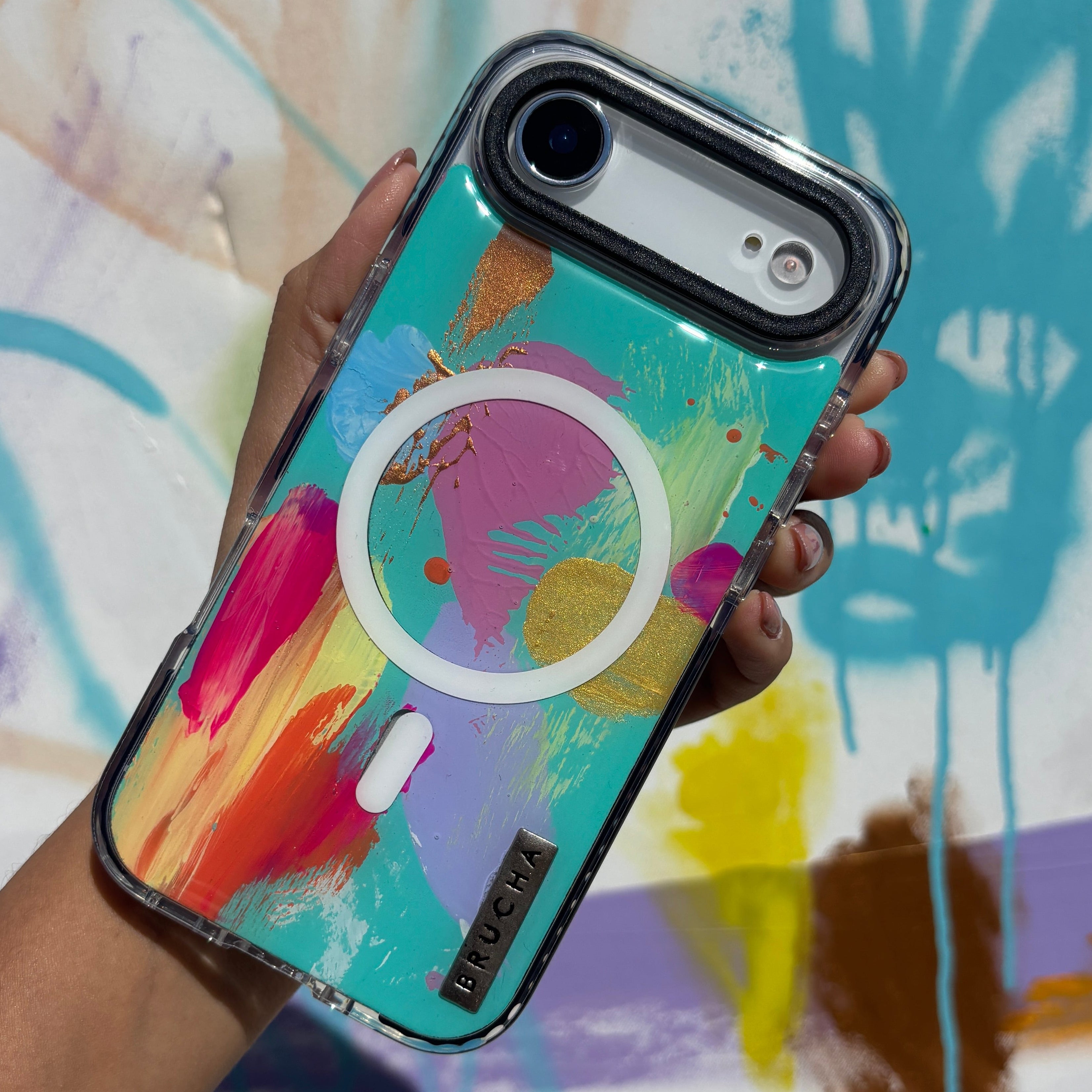 Funda Magsafe ultra protectora pintada a mano para iPhone 17 Air - Lune
