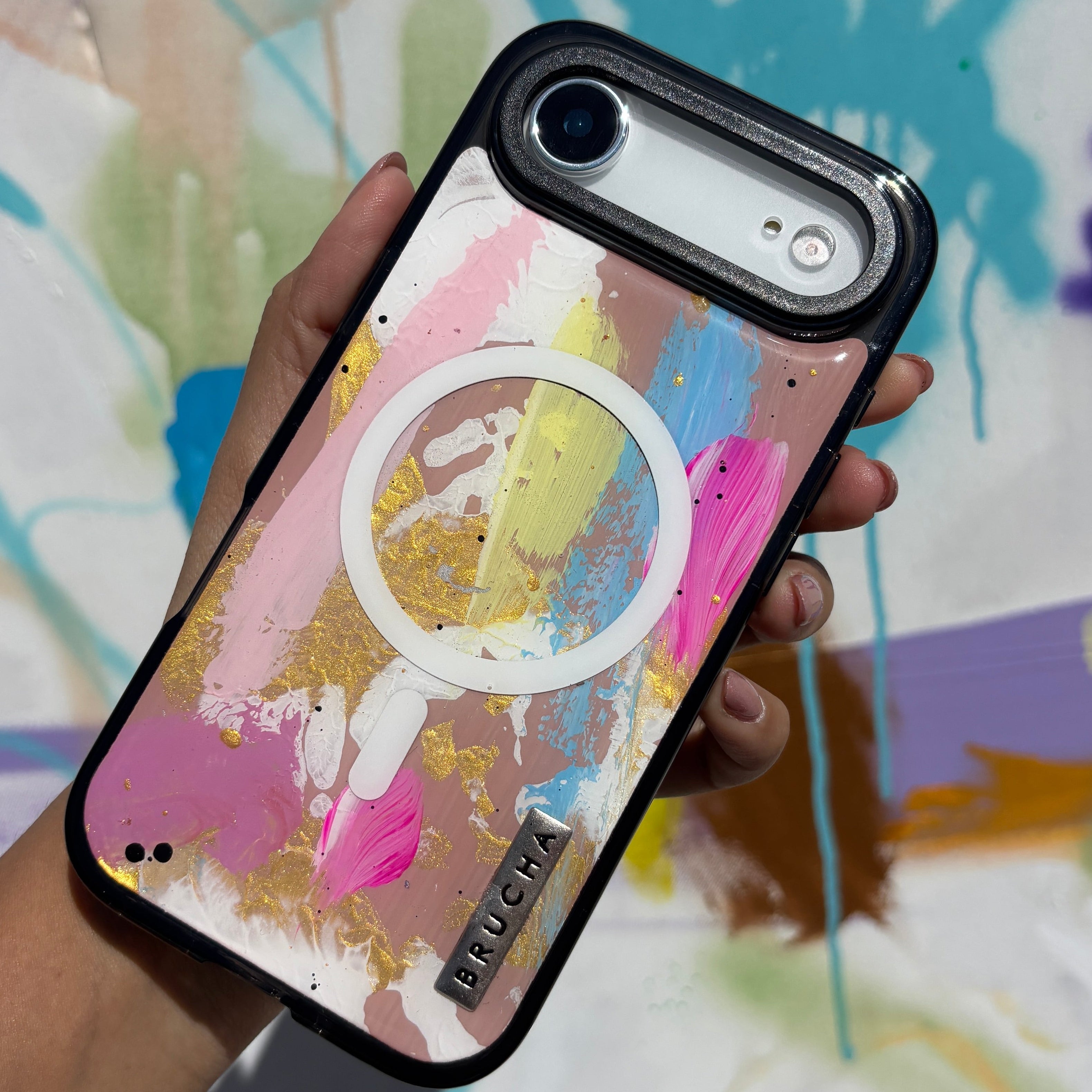 Funda Magsafe ultra protectora pintada a mano para iPhone 17 Air - Soir