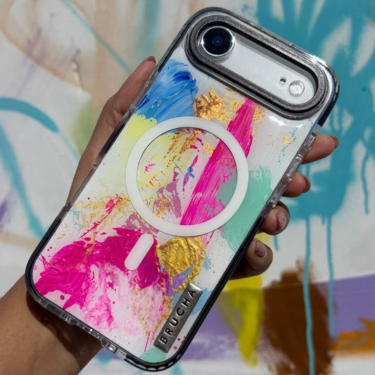 Funda Magsafe ultra protectora pintada a mano para iPhone 17 Air - Ciel