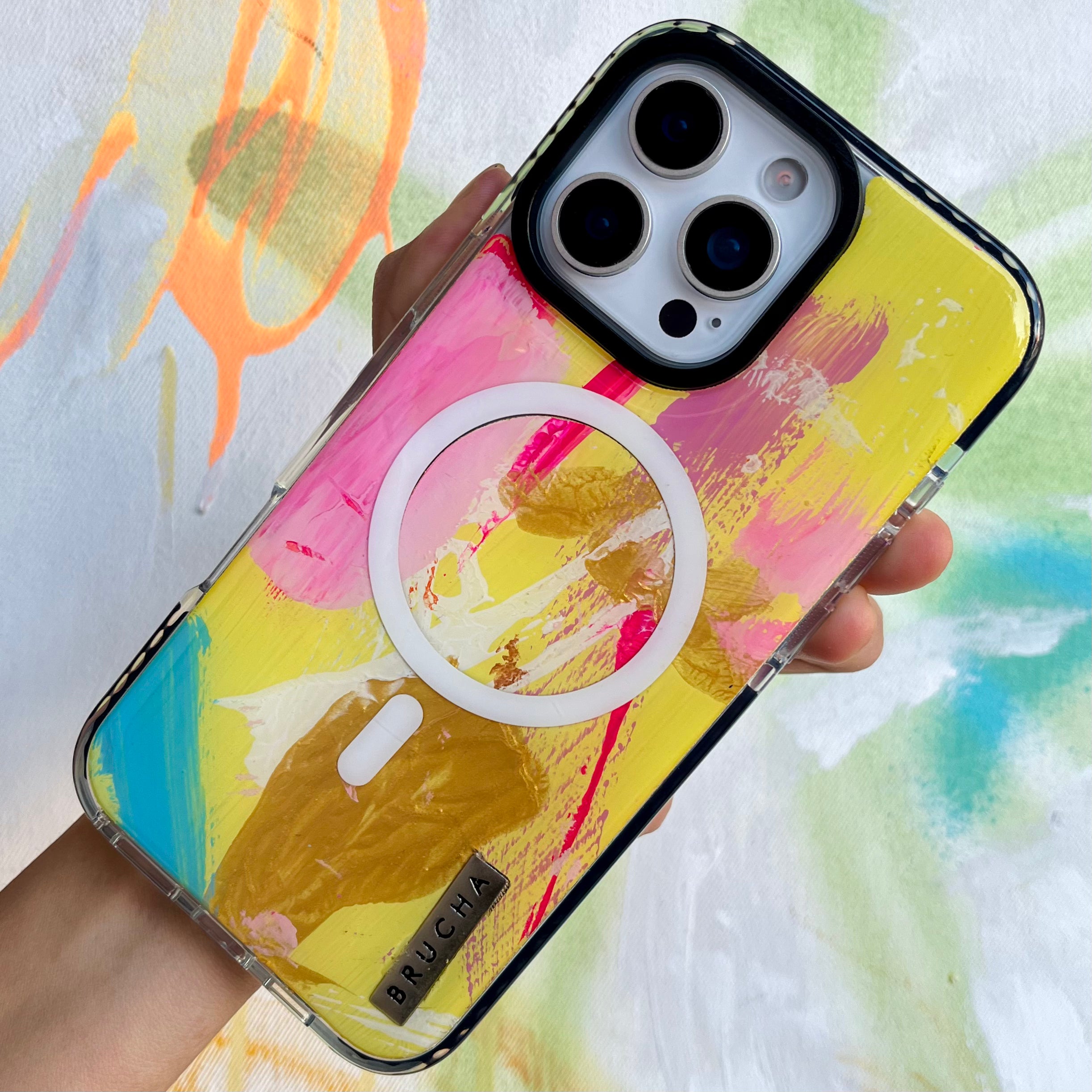 Funda Magsafe ultra protectora pintada a mano para iPhone 16 Pro Max - Kilom