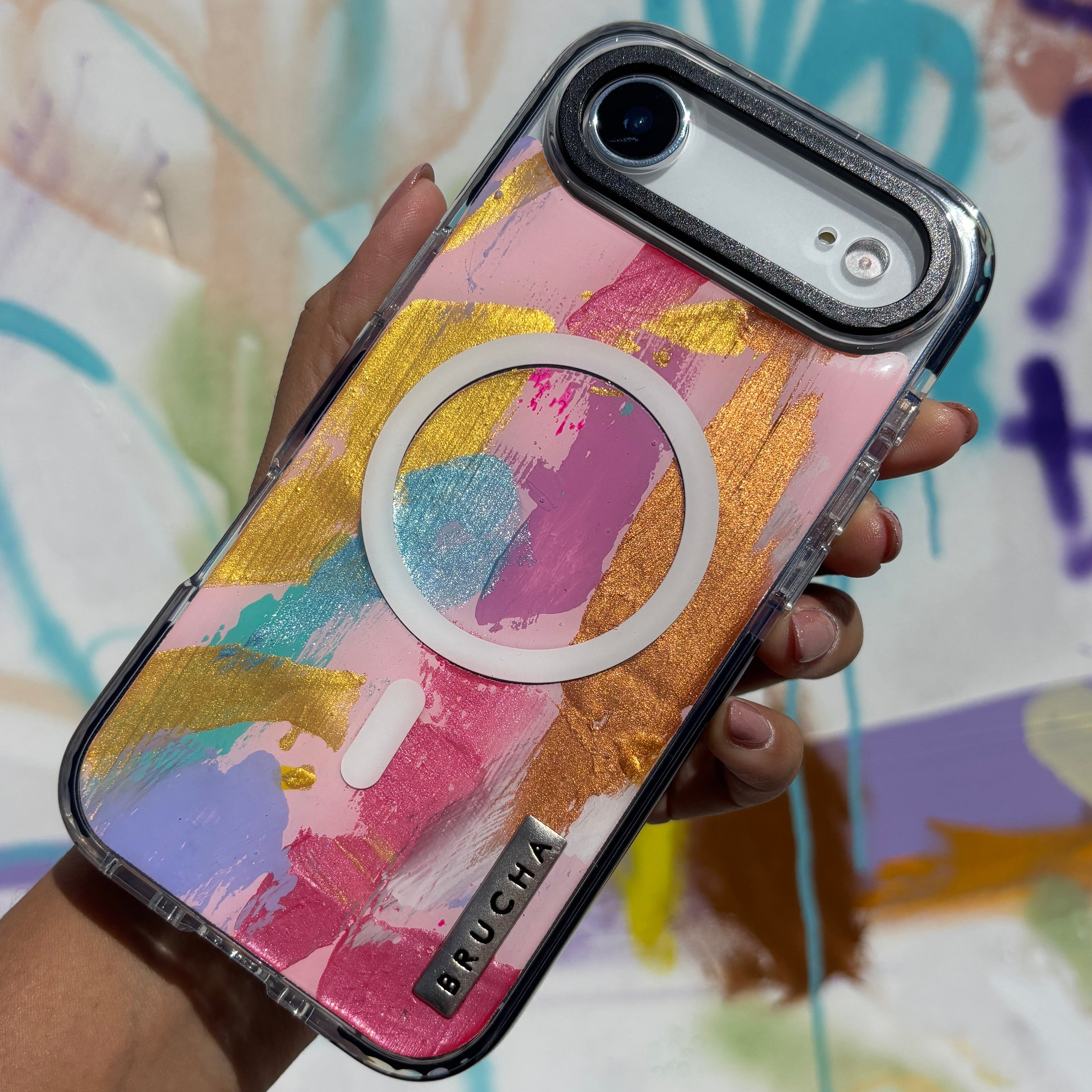Funda Magsafe ultra protectora pintada a mano para iPhone 17 Air - Vie