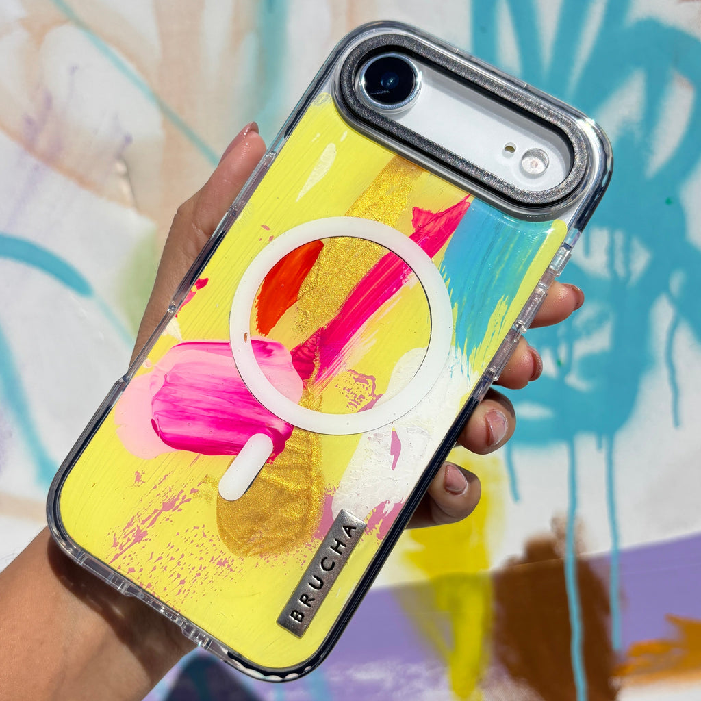 Funda Magsafe ultra protectora pintada a mano para iPhone 17 Air - Flux