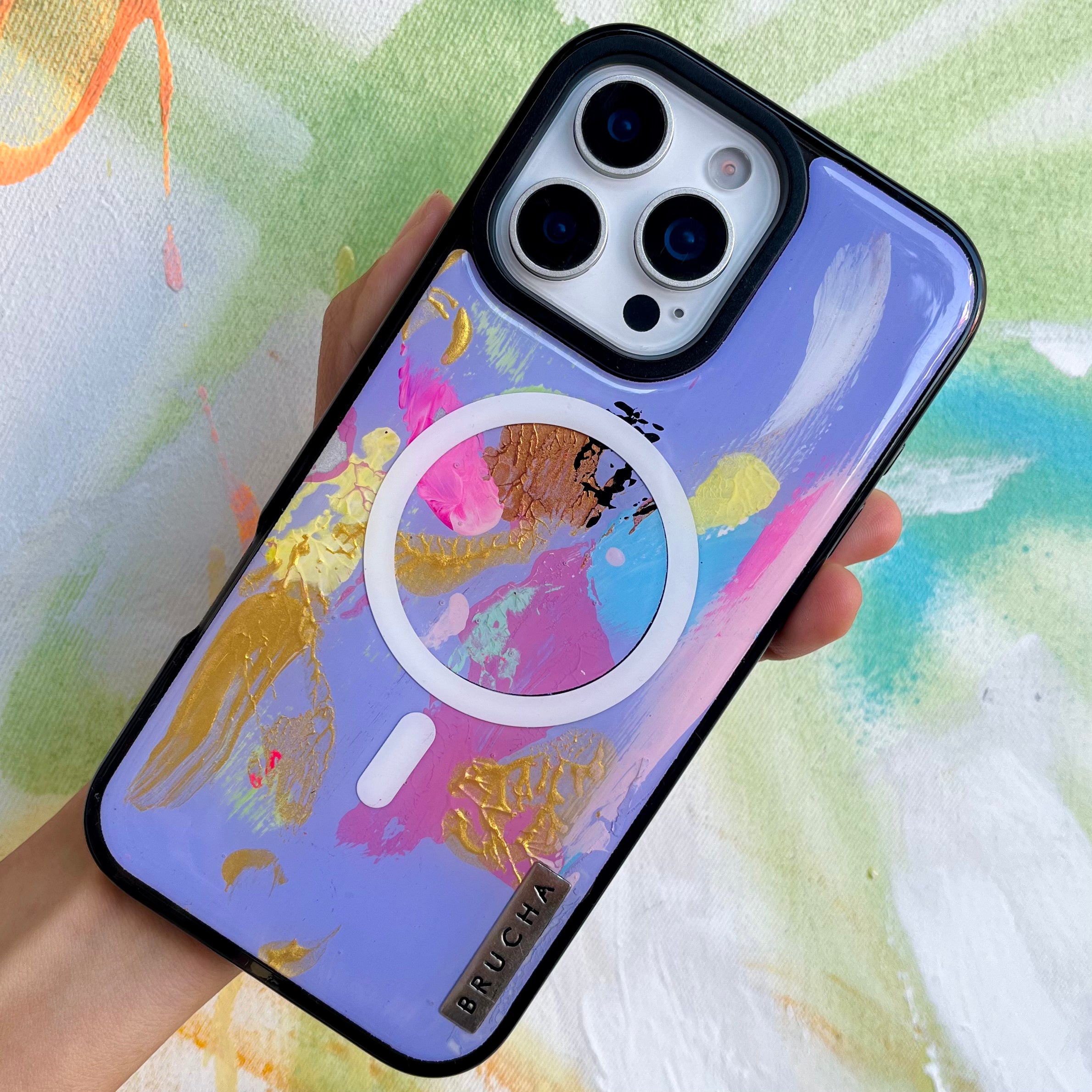 Funda Magsafe ultra protectora pintada a mano para iPhone 16 Pro Max - Beth