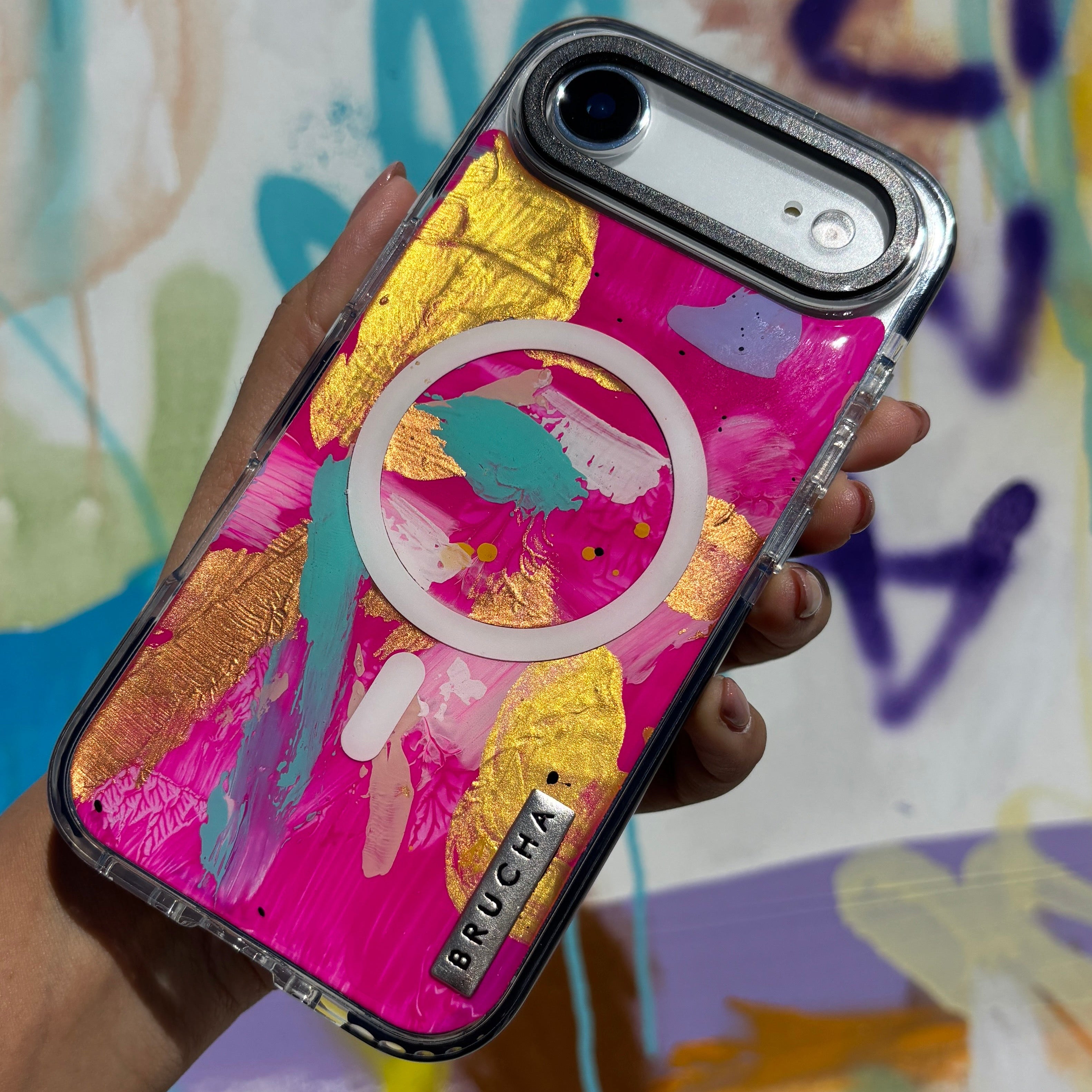 Funda Magsafe ultra protectora pintada a mano para iPhone 17 Air - Salé