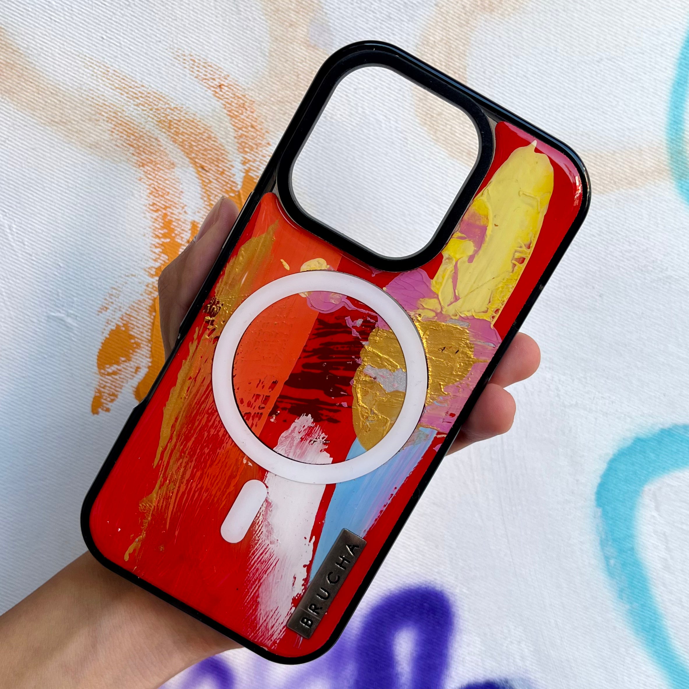 Funda ultra protectora pintada a mano para iPhone 16 Pro - Kora