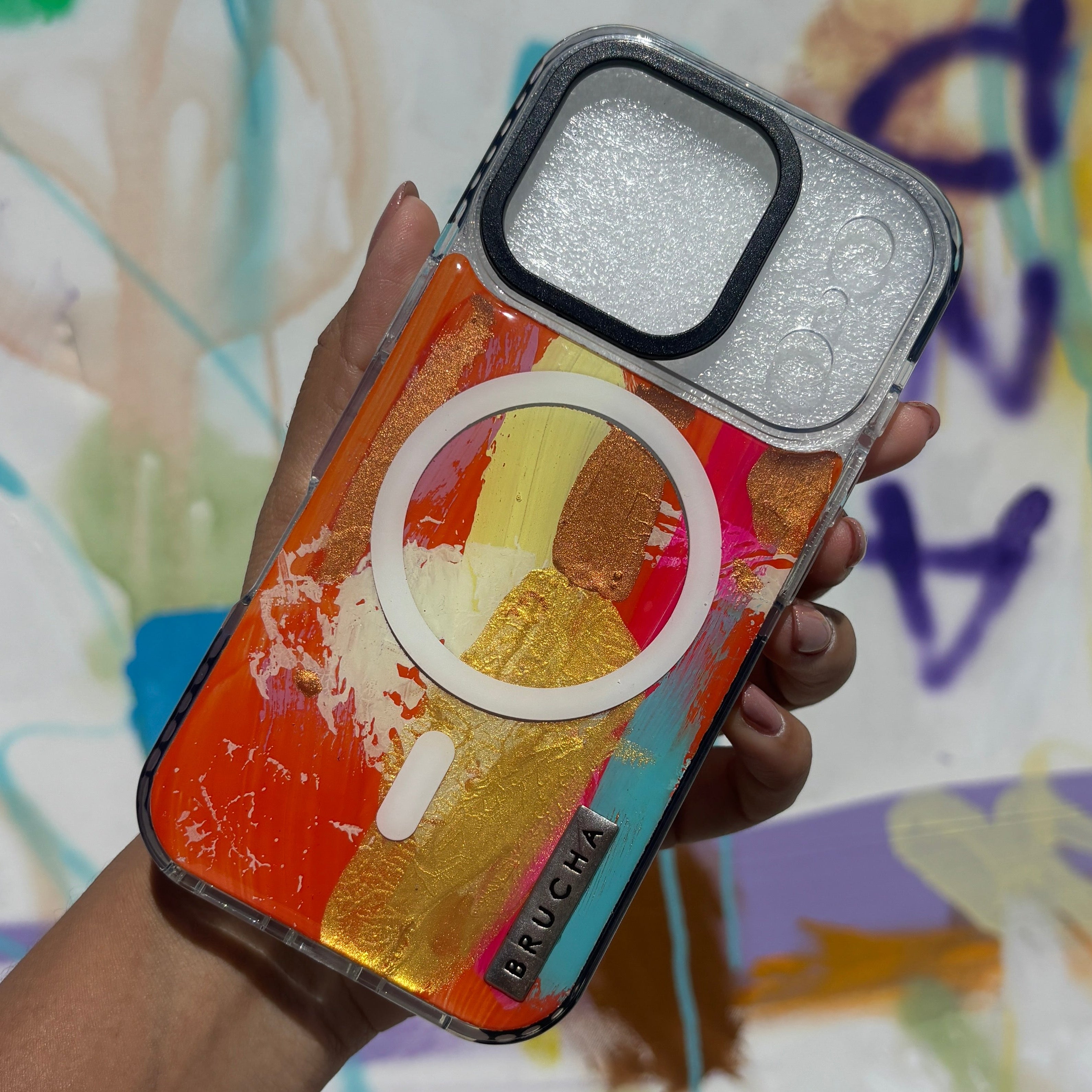 Funda Magsafe ultra protectora pintada a mano para iPhone 17 Pro - Mokai