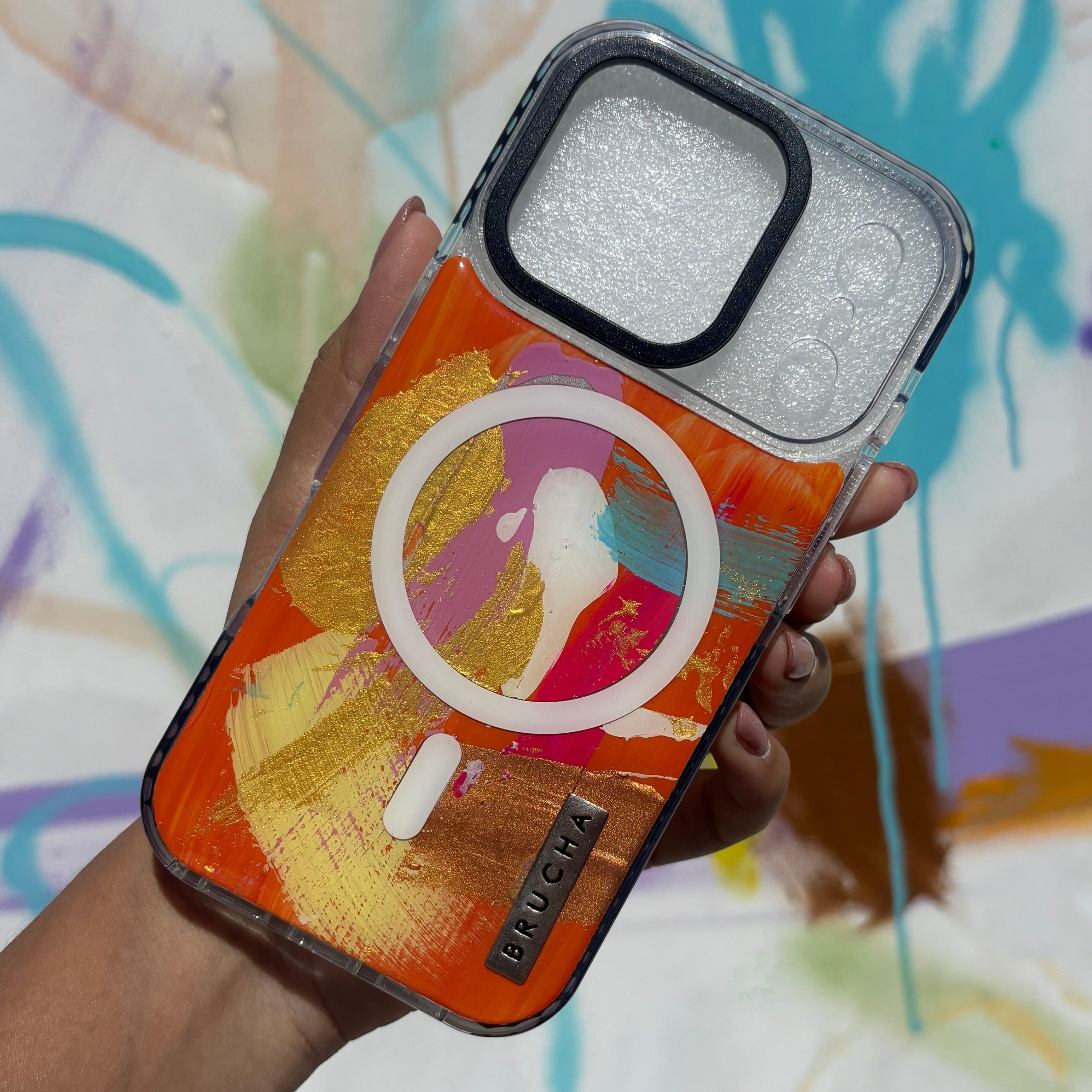 Funda Magsafe ultra protectora pintada a mano para iPhone 17 Pro - Xyra