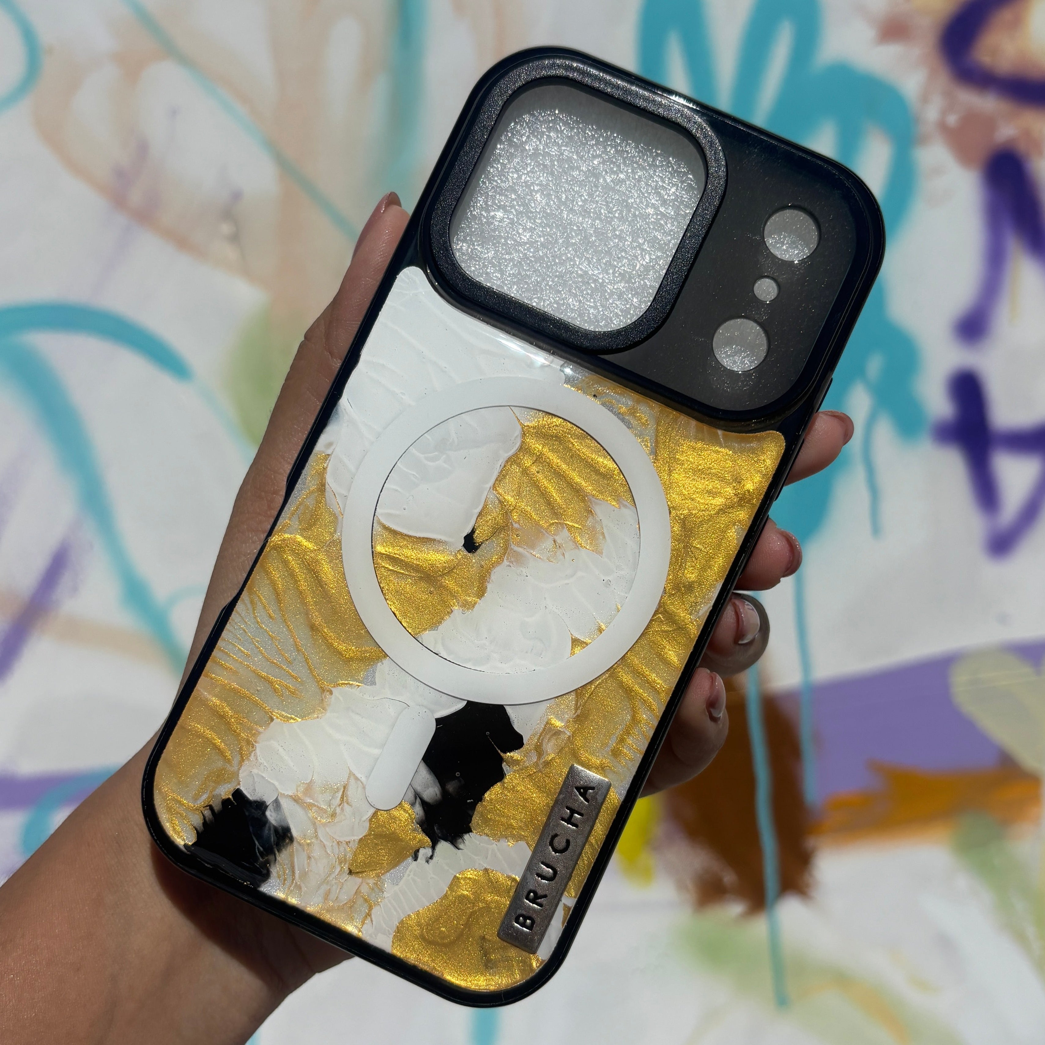 Funda Magsafe ultra protectora pintada a mano para iPhone 17 Pro - Arlén