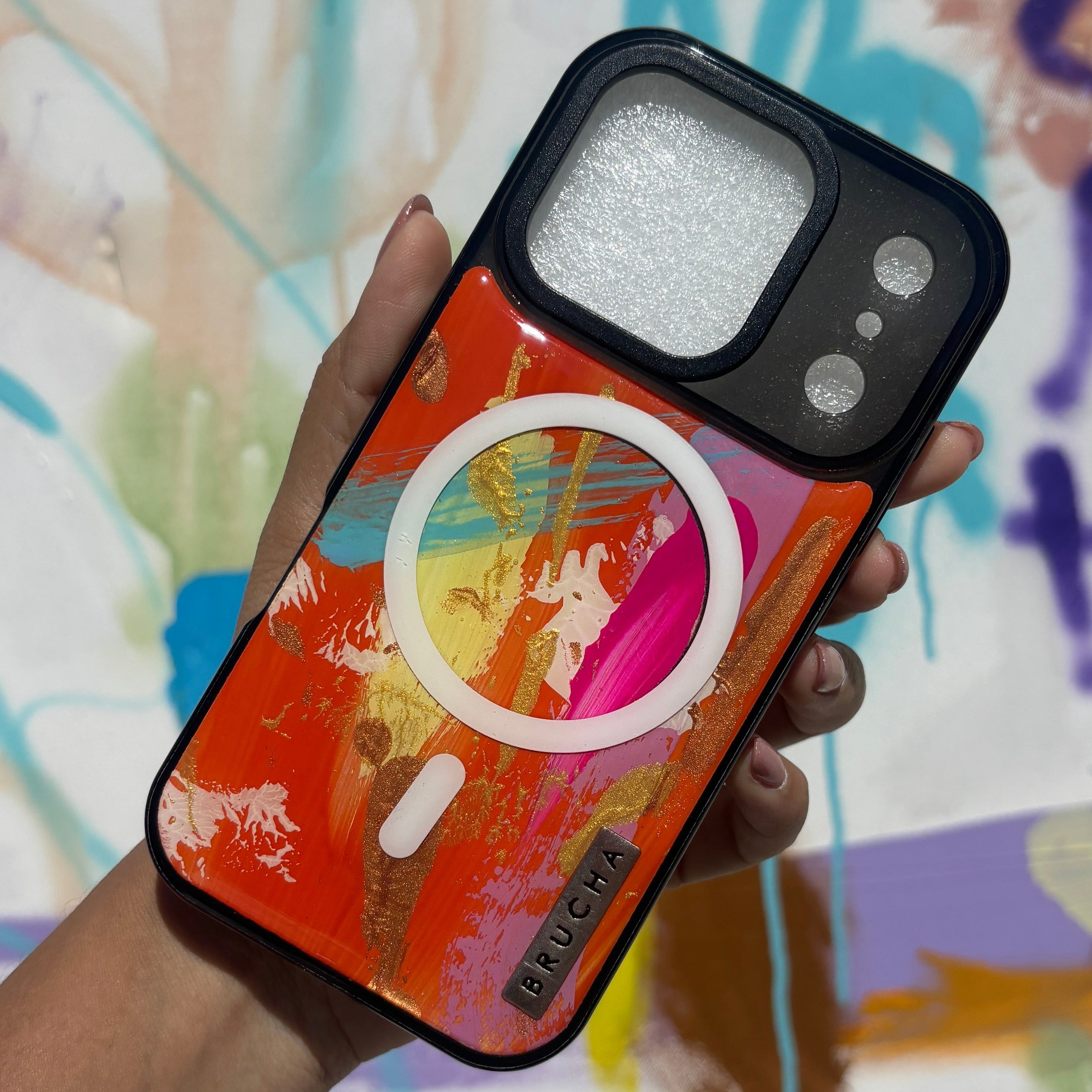 Funda Magsafe ultra protectora pintada a mano para iPhone 17 Pro - Kaure