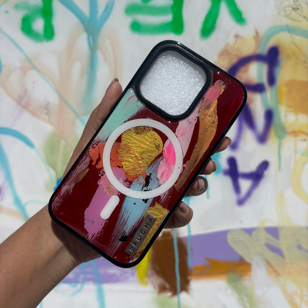 Funda Magsafe ultra protectora pintada a mano para iPhone 14 Pro - Sierra