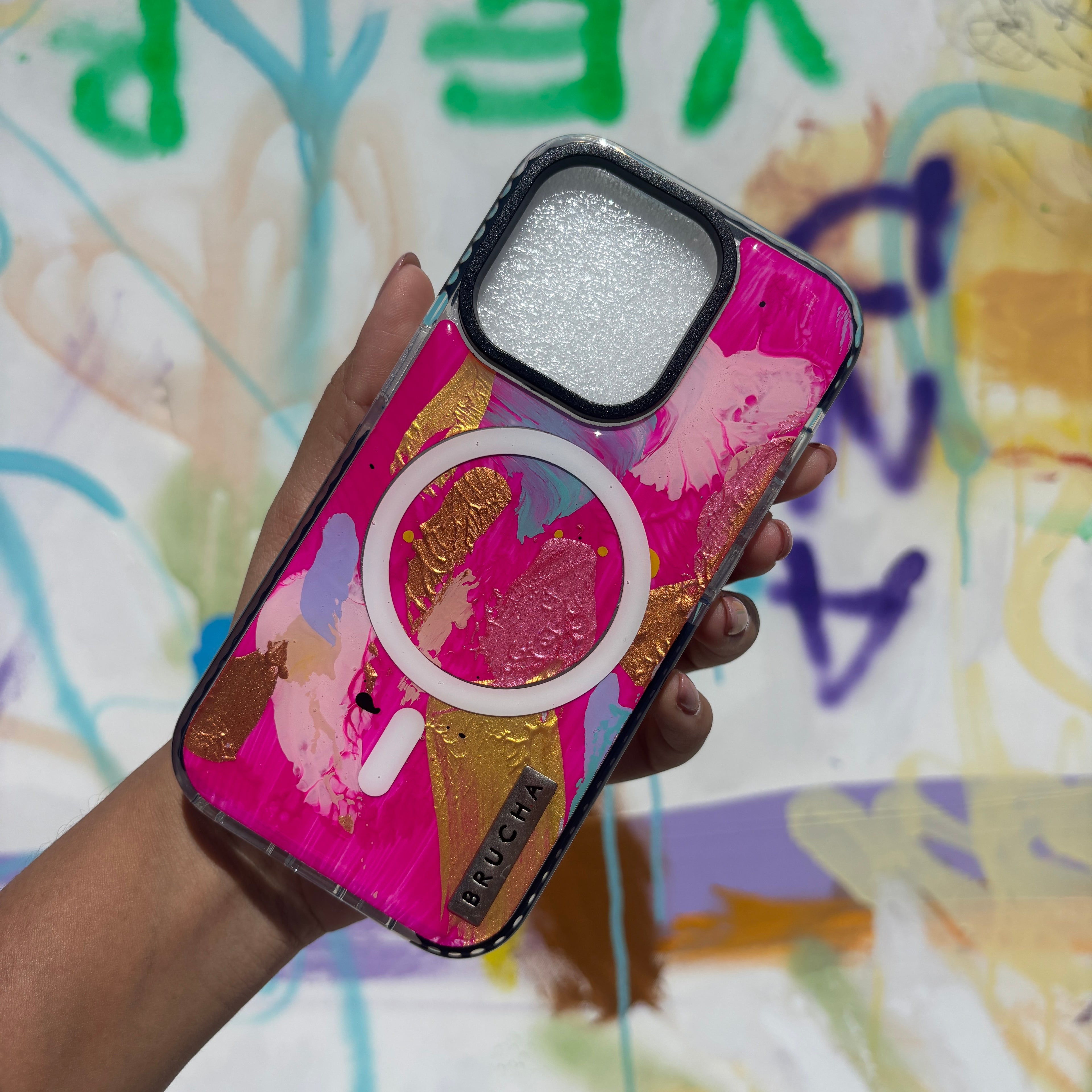 Funda Magsafe ultra protectora pintada a mano para iPhone 14 Pro - Veltro