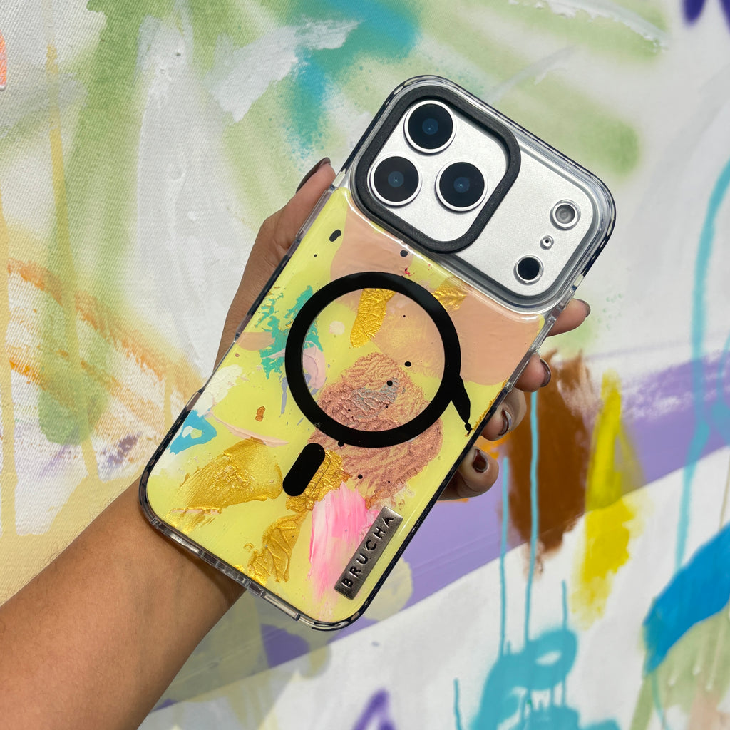 Funda Magsafe ultra protectora pintada a mano para iPhone 17 Pro Max - Isa
