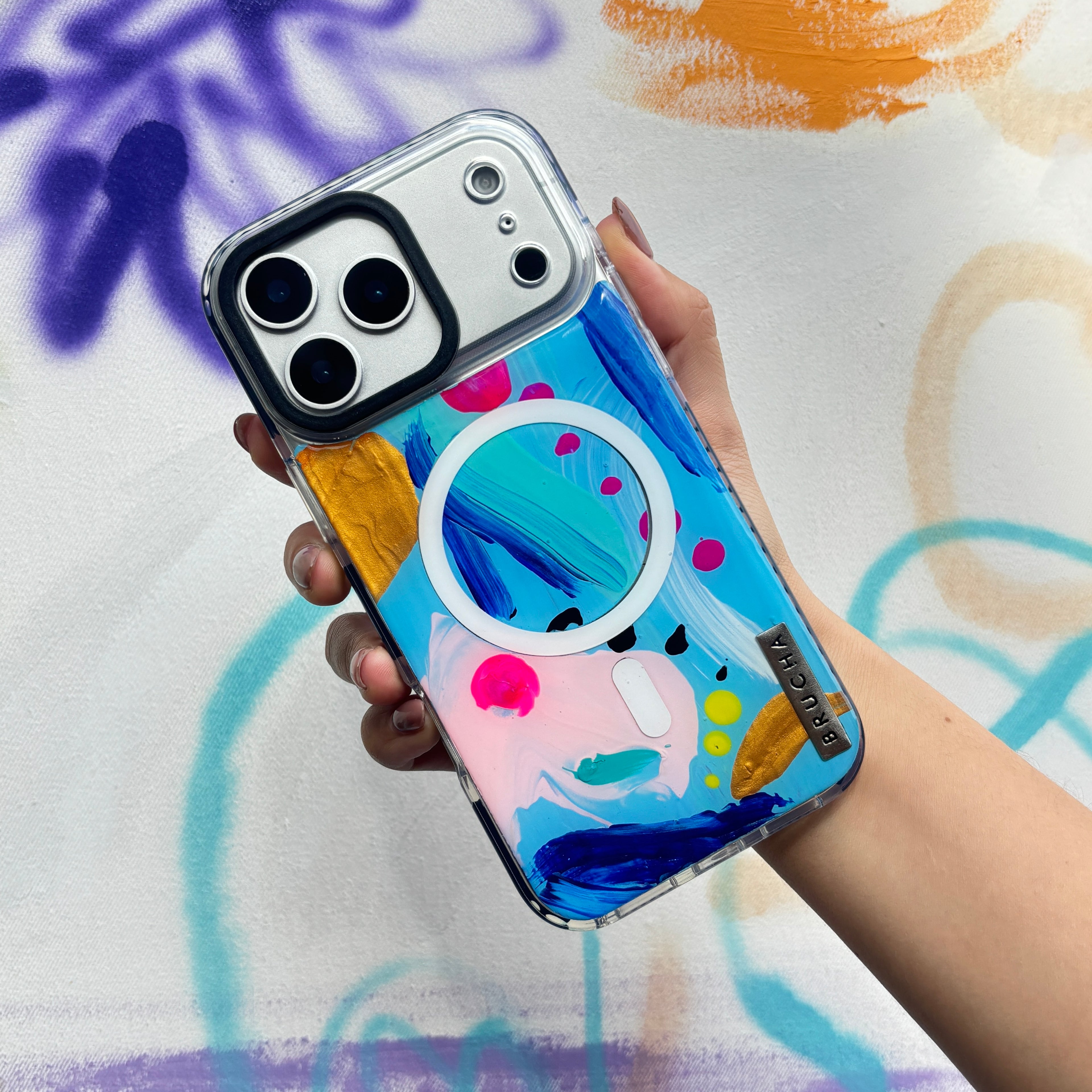 Funda Magsafe ultra protectora pintada a mano para iPhone 17 Pro Max - Cova