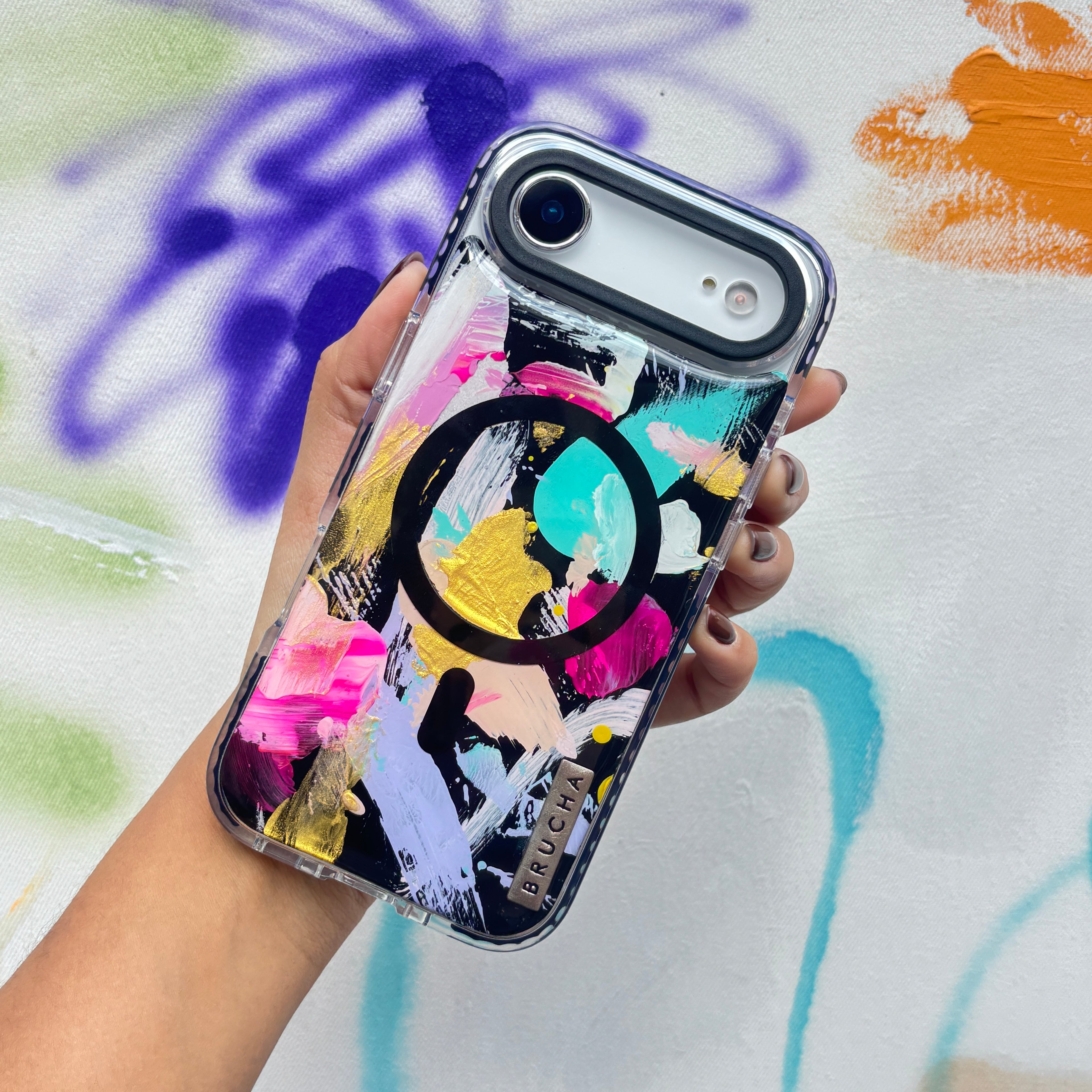 Funda Magsafe ultra protectora pintada a mano para iPhone 17 Air - Elah