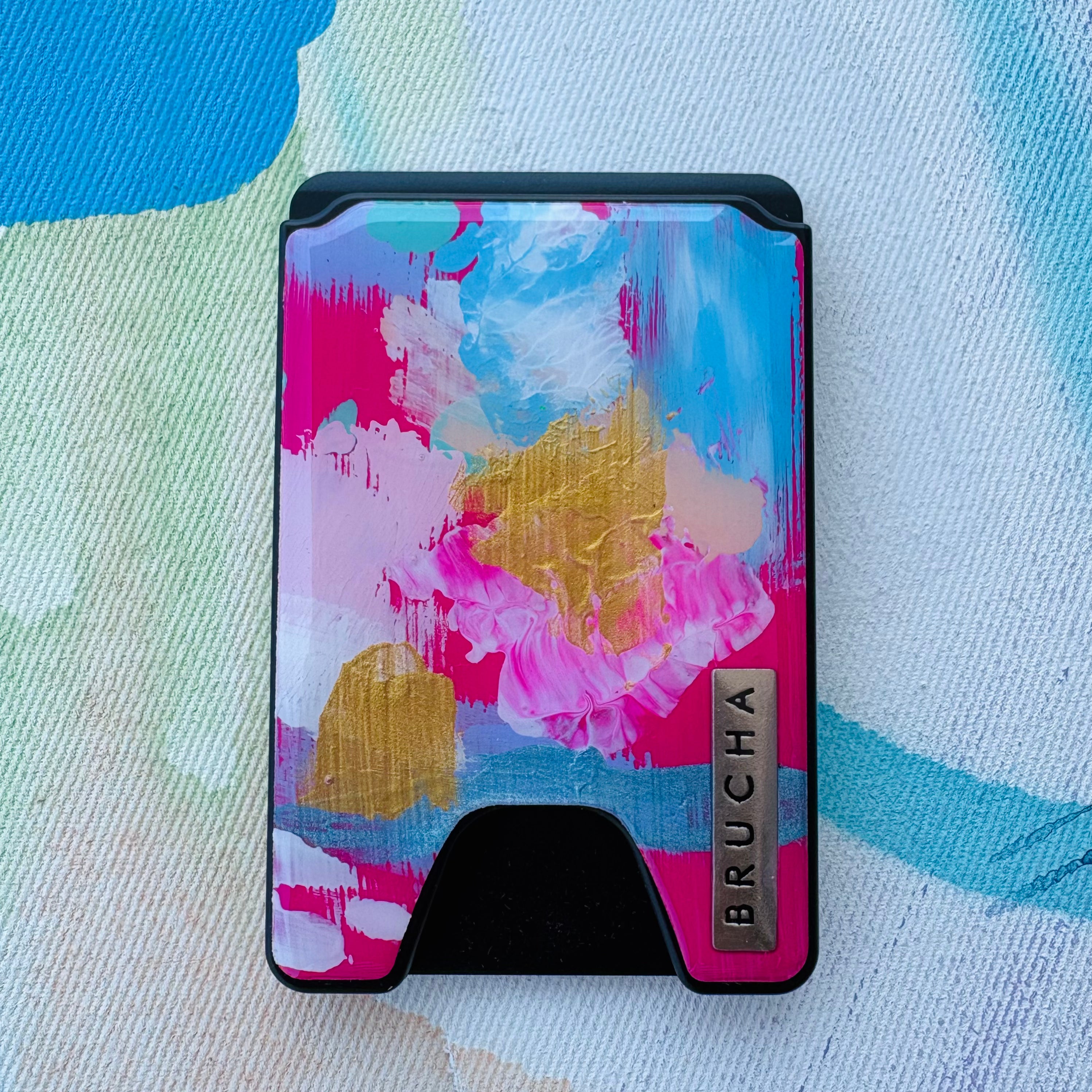 Cartera MagSafe handpainted - Lora