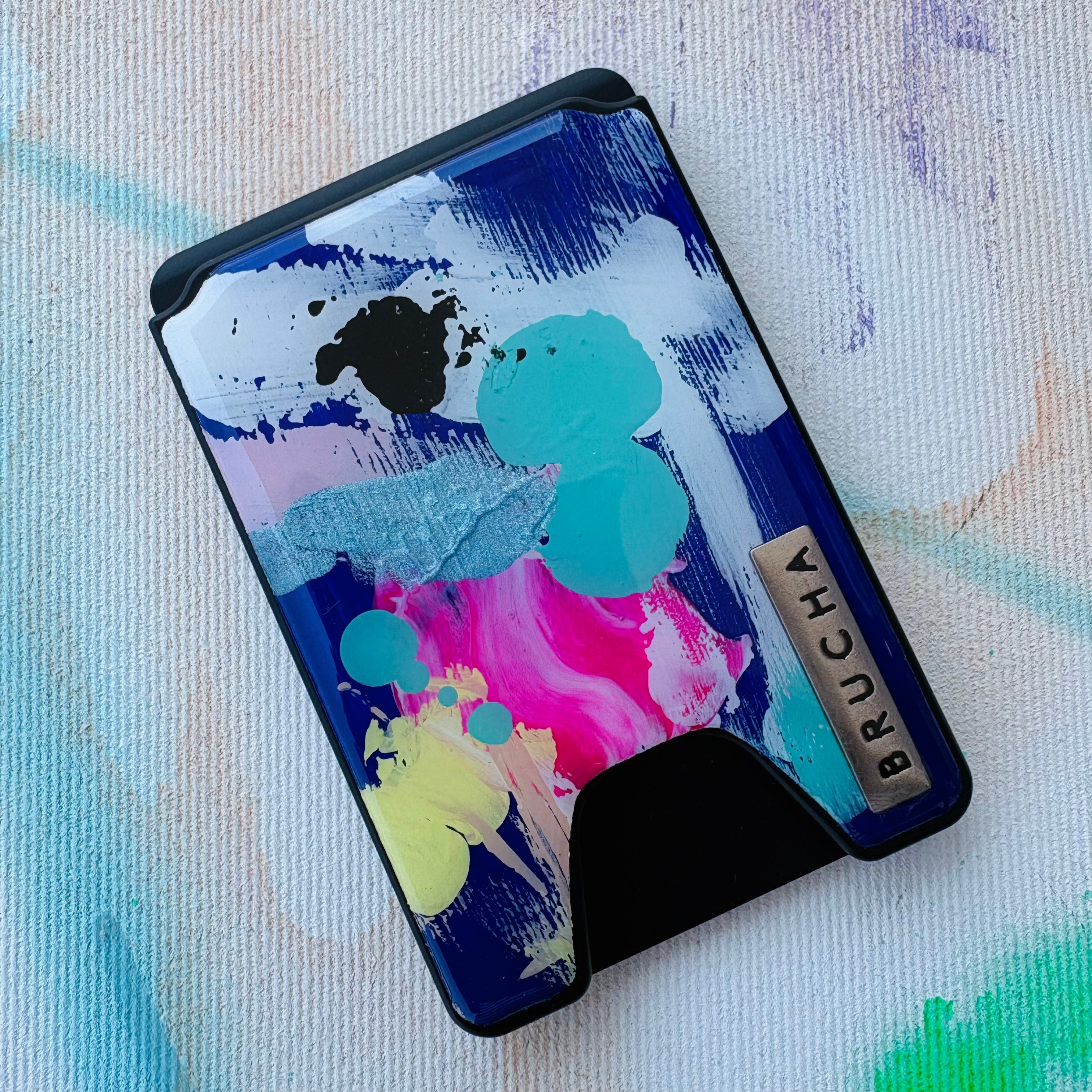 Cartera MagSafe handpainted - Camal