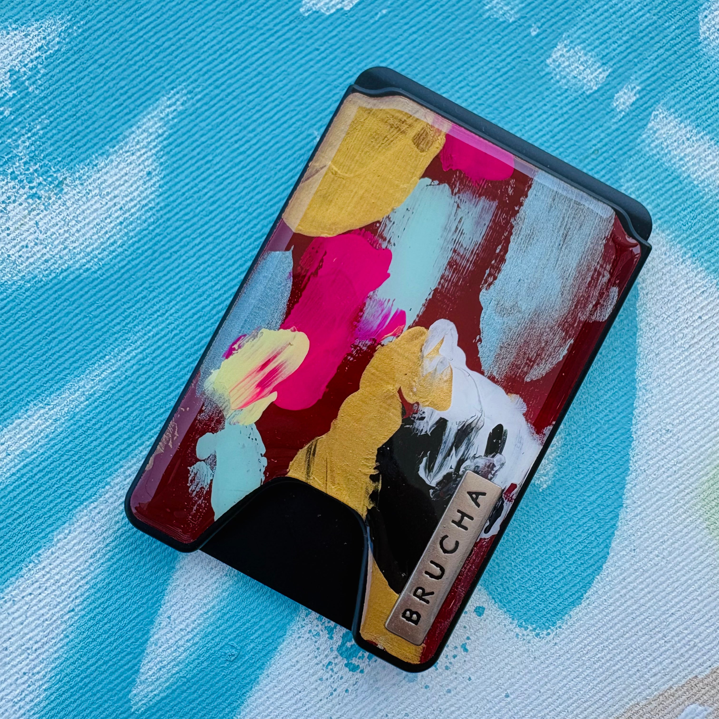 Cartera MagSafe handpainted - Calu