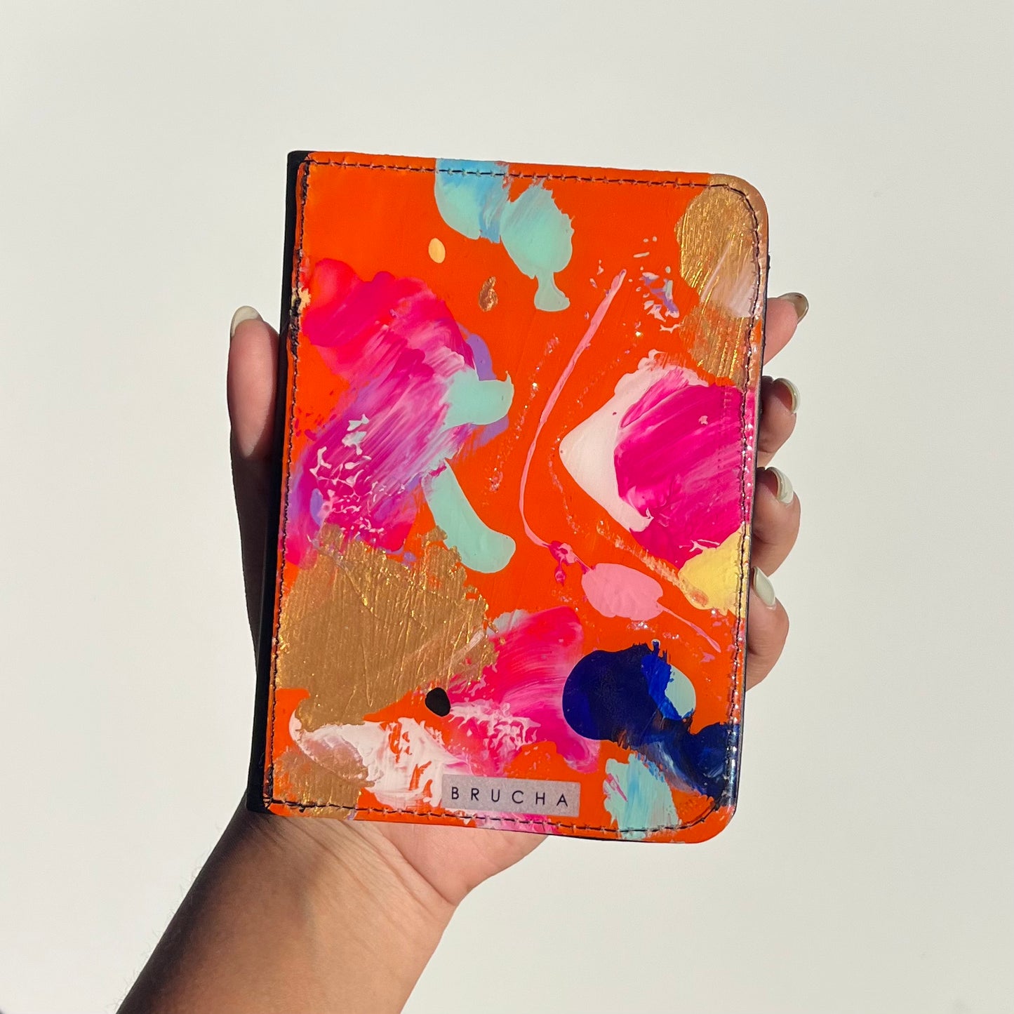 Porta pasaporte pieza única handpainted - Ferran