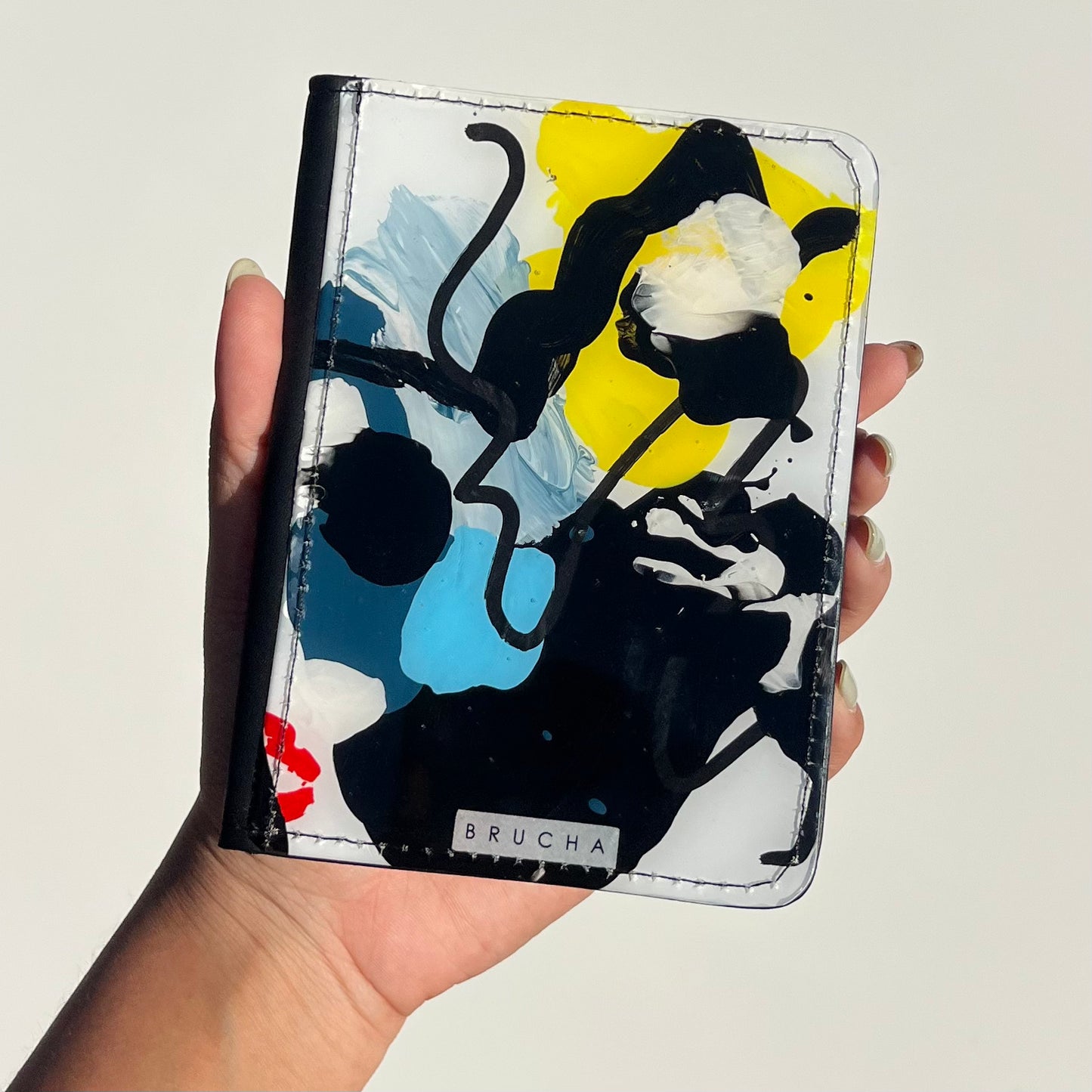 Porta pasaporte pieza única handpainted - Austin