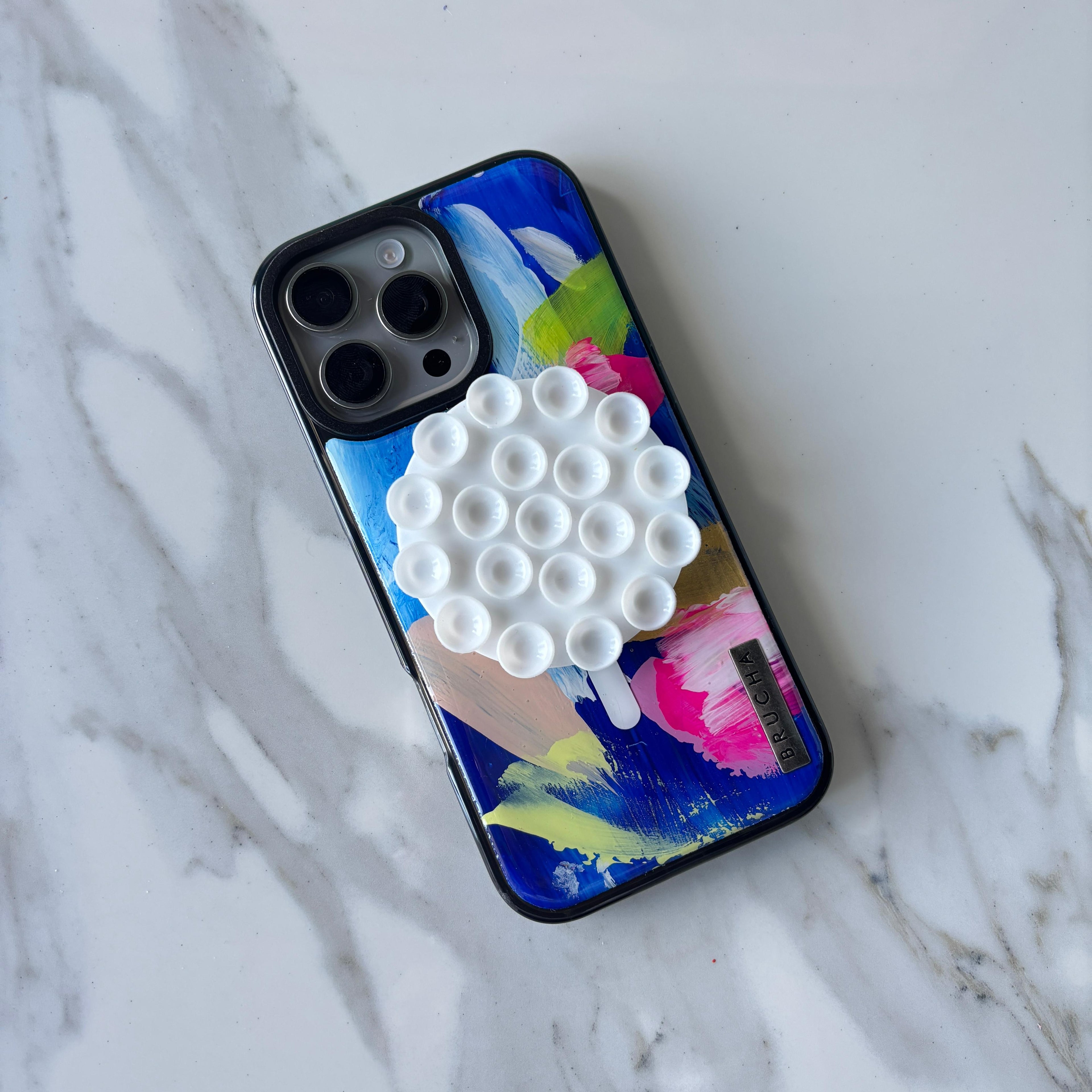 Soporte para celular MagSafe con ventosa de silicona - White