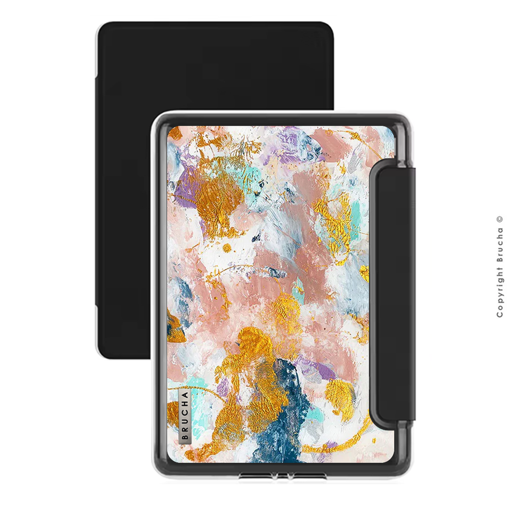 Funda ultra protectora para Kindle con tapa protectora de pantalla pintada a mano pieza única - Eugenia