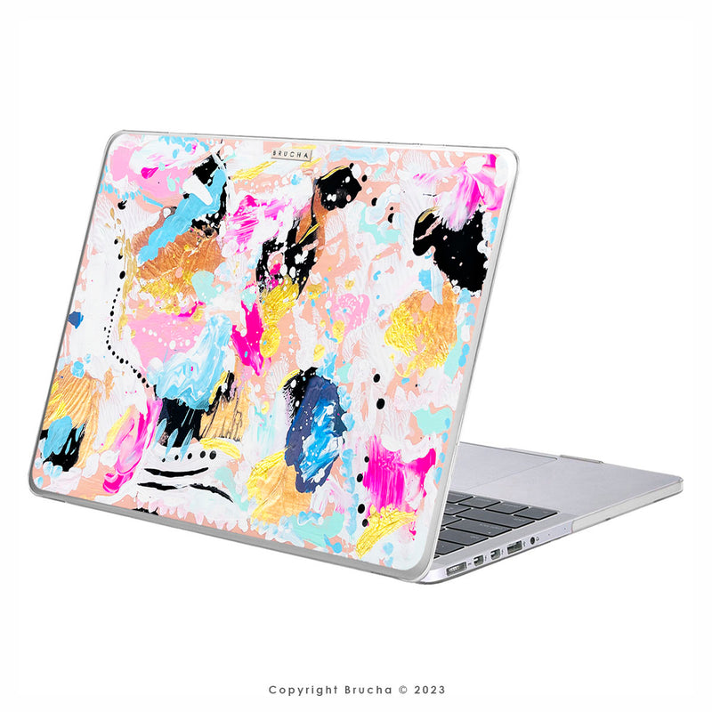 Funda ultra protectora para MacBook pintada a mano pieza única - Isabella