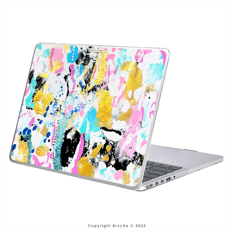 Funda ultra protectora para MacBook pintada a mano pieza única - Claudia