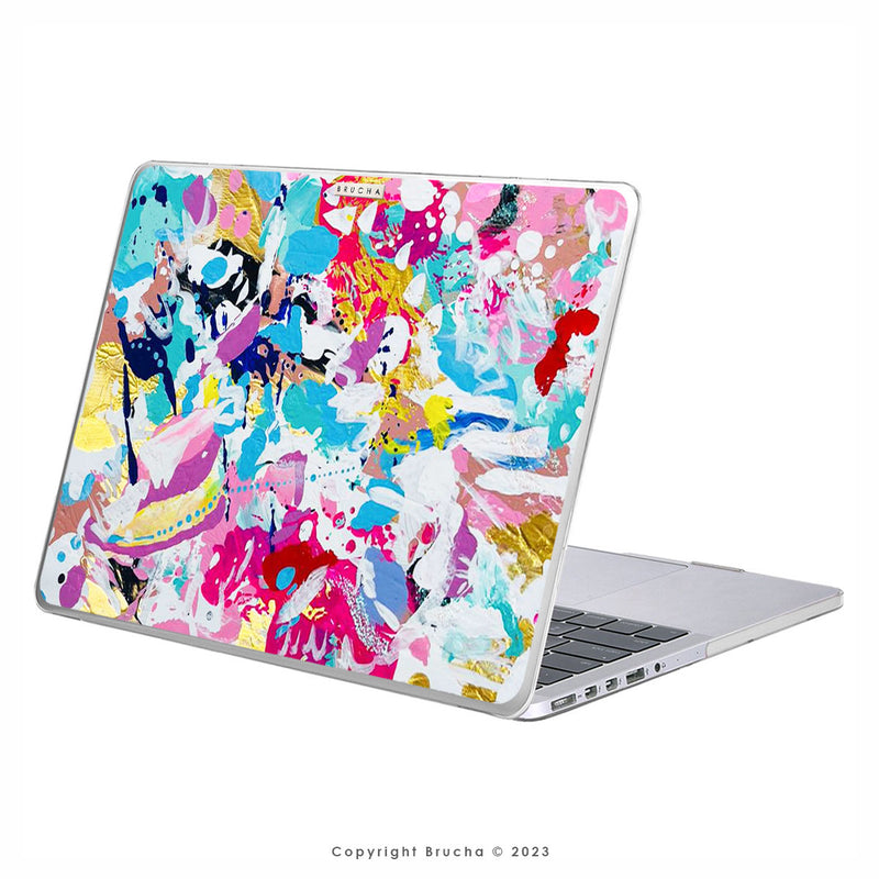 Funda ultra protectora para MacBook pintada a mano pieza única - Aurora