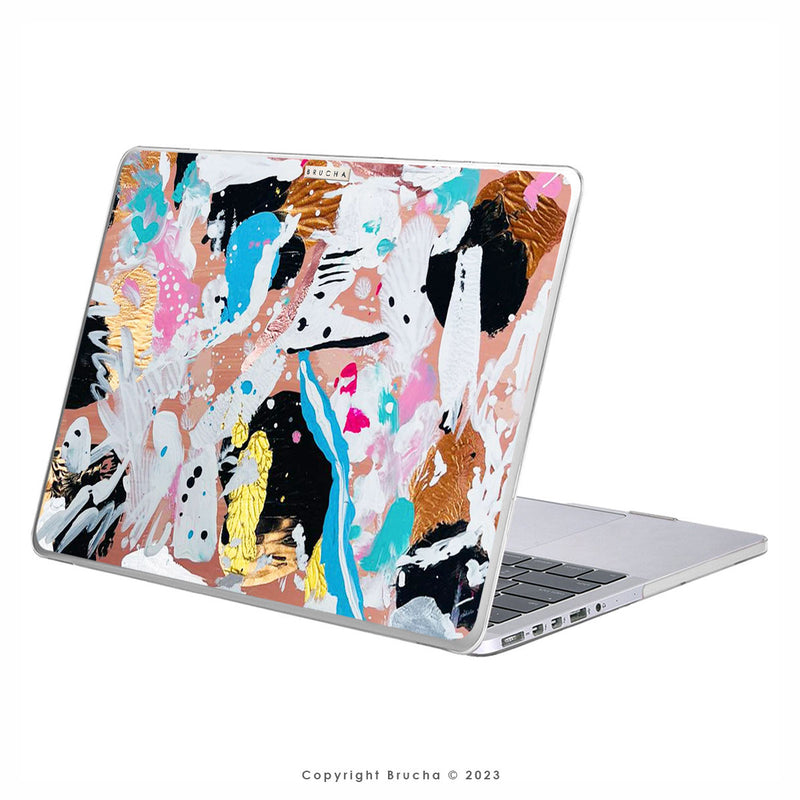 Funda ultra protectora para MacBook pintada a mano pieza única - Bella