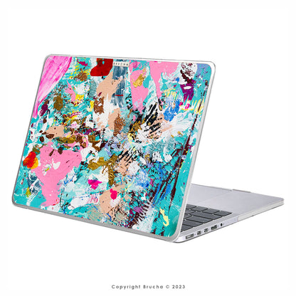 Funda ultra protectora para MacBook pintada a mano pieza única - Oliver