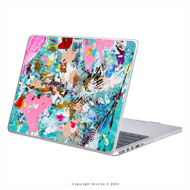 Funda ultra protectora para MacBook pintada a mano pieza única - Oliver