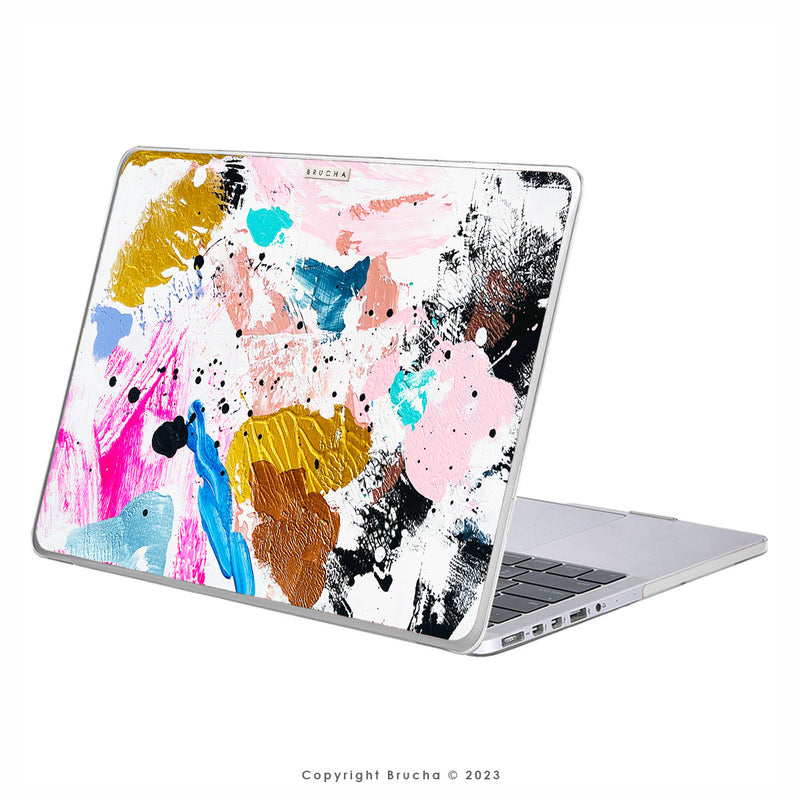Funda ultra protectora para MacBook pintada a mano pieza única - Bloke