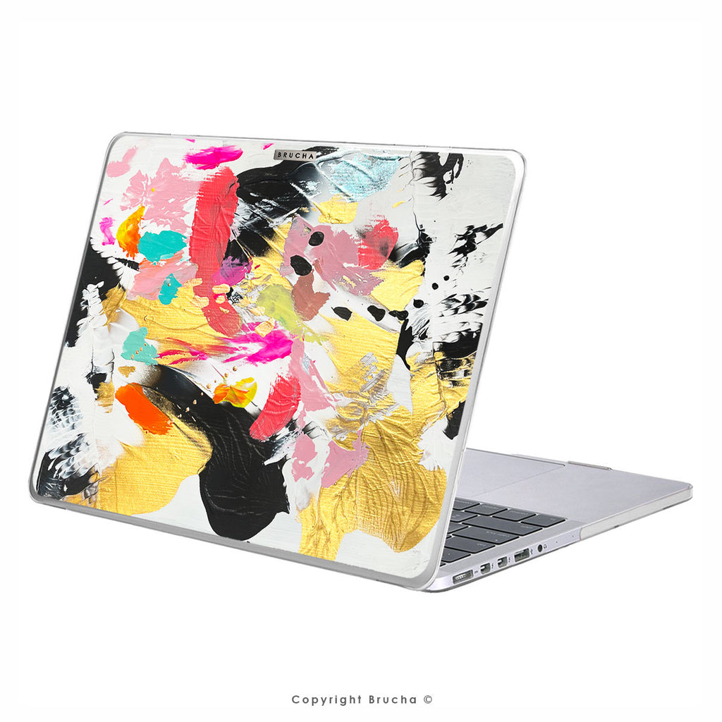 Funda ultra protectora para MacBook pintada a mano pieza única - Anne