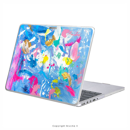 Funda ultra protectora para MacBook pintada a mano pieza única - Montana
