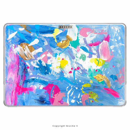 Funda ultra protectora para MacBook pintada a mano pieza única - Montana