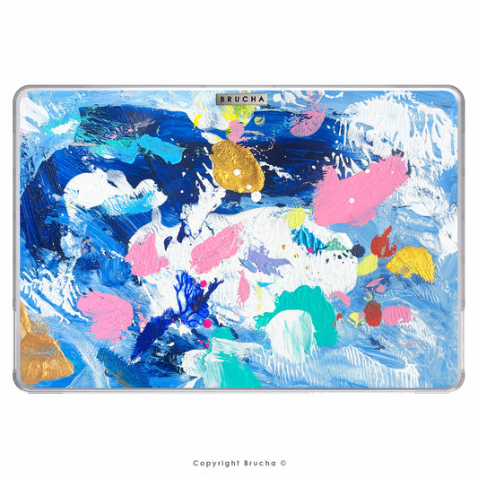 Funda ultra protectora para MacBook pintada a mano pieza única - Dallas