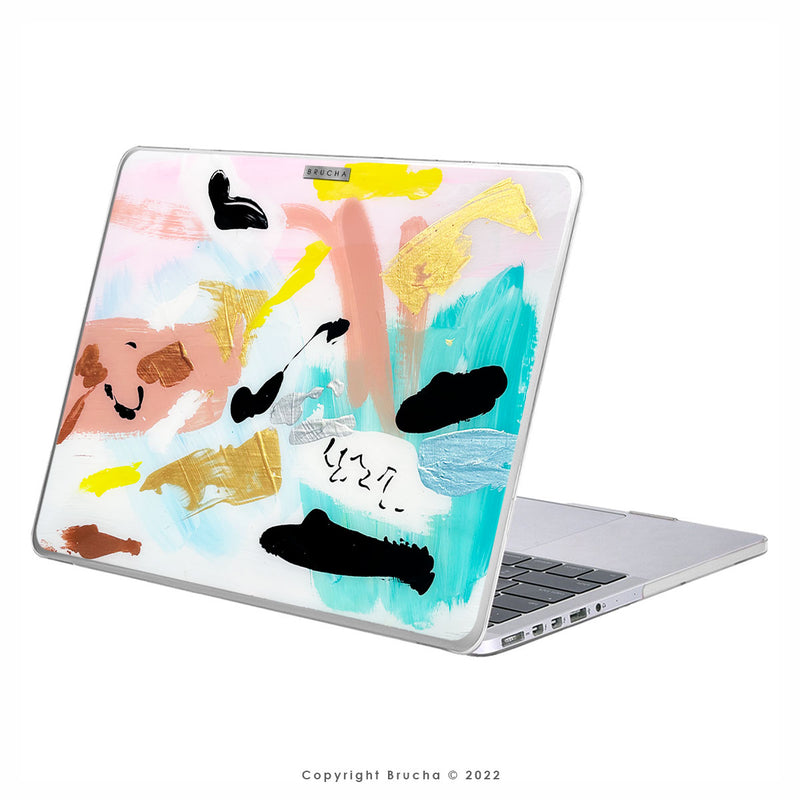 Funda ultra protectora para MacBook pintada a mano pieza única - Eva