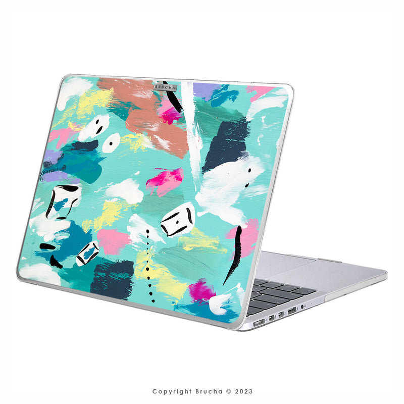 Funda ultra protectora para MacBook pintada a mano pieza única - Luca