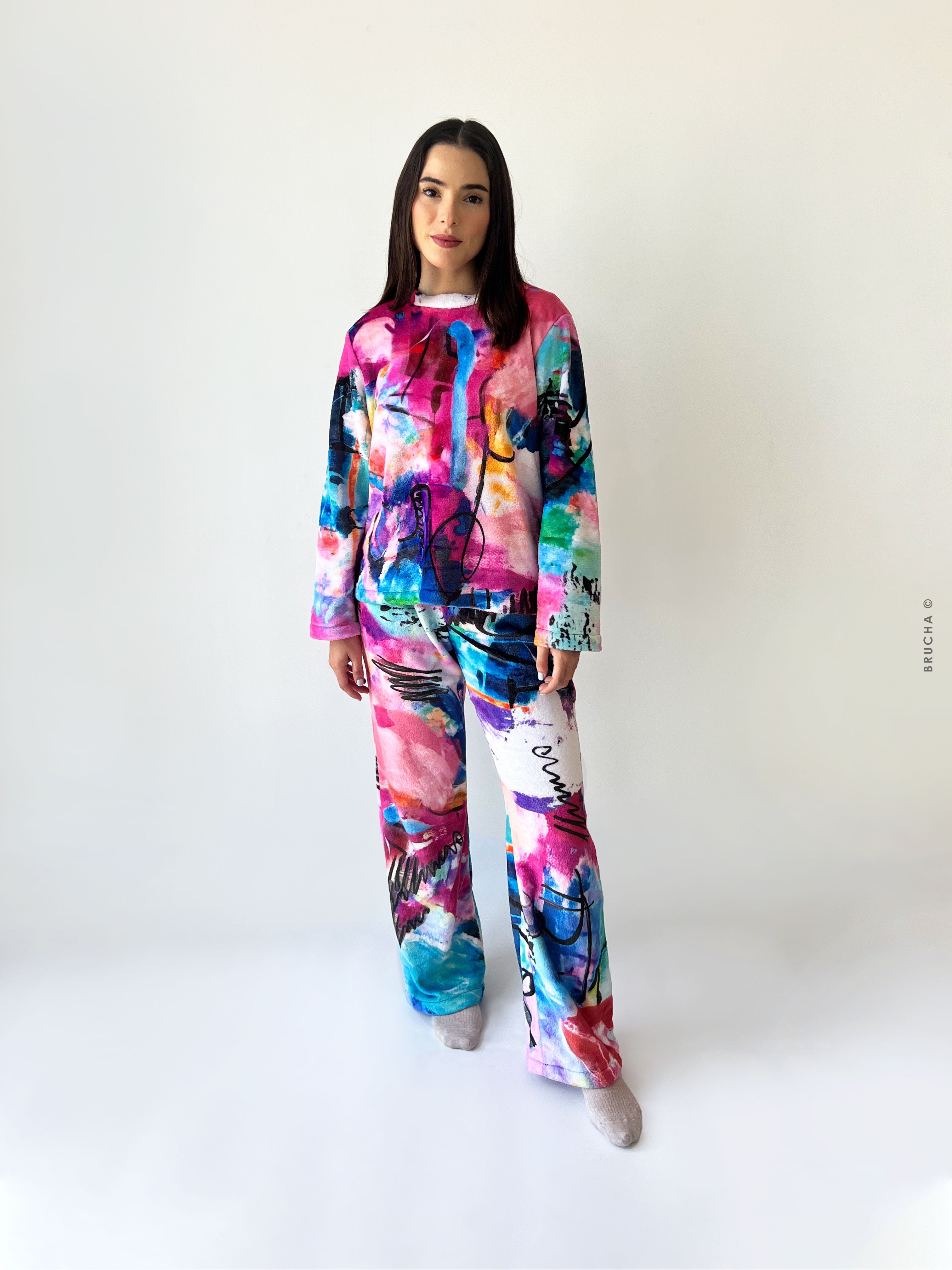 Set Pijama Polar Calientita Brucha© - Bombay