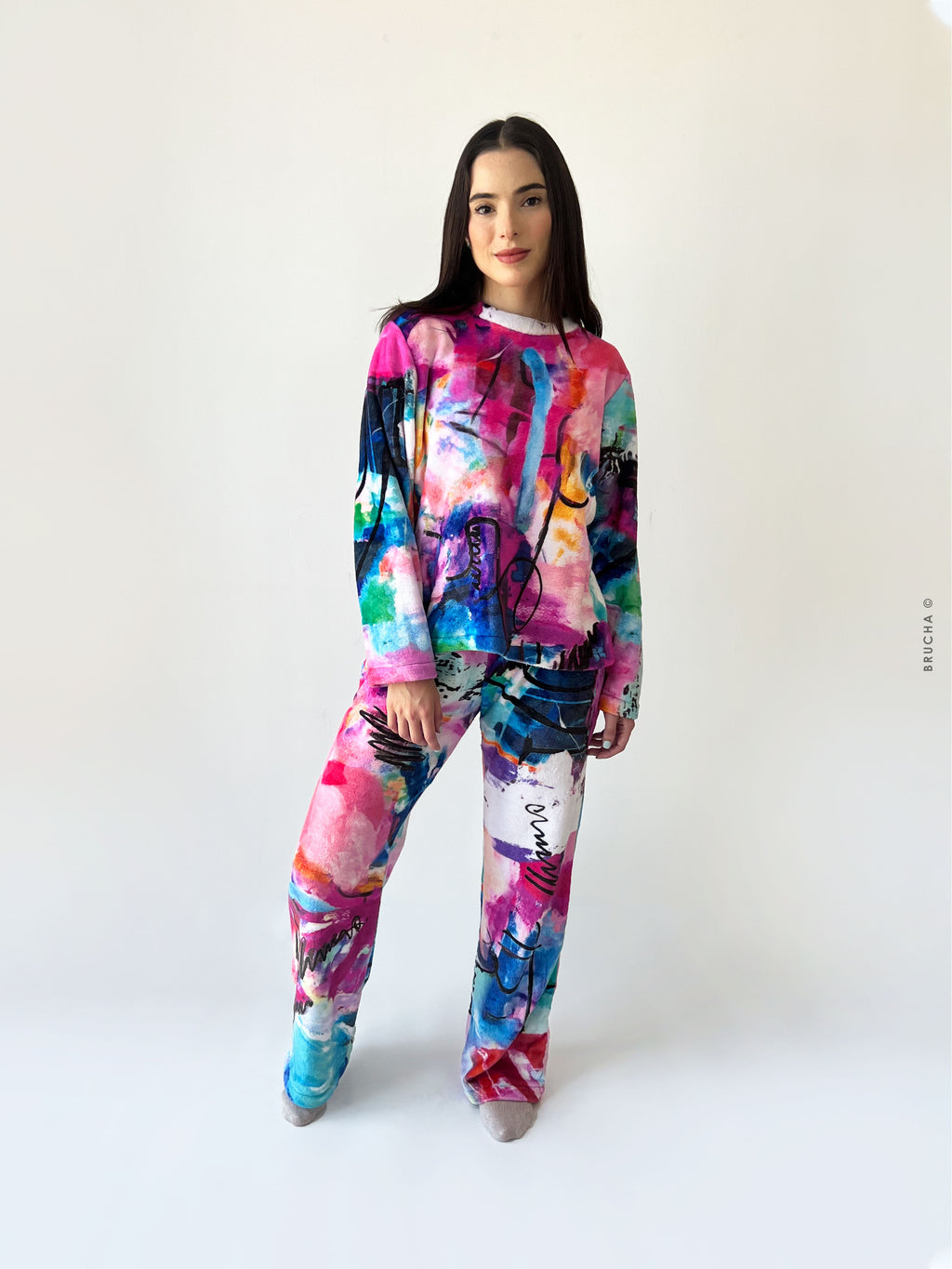 Set Pijama Polar Calientita Brucha© - Bombay