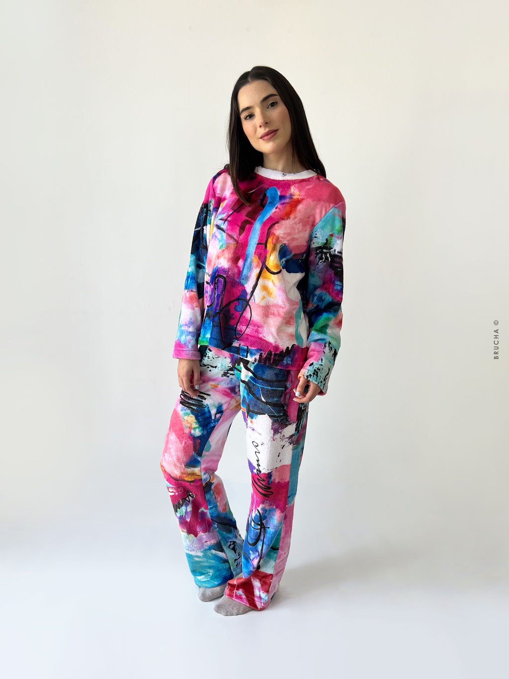 Set Pijama Polar Calientita Brucha© - Bombay